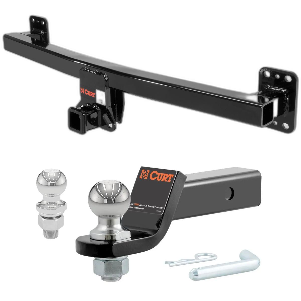 2011-2017 Volkswagen Touareg All CURT Class 3 Trailer Hitch, 2" Receiver + 2" Ball + 1-7/8" Ball Kit thumbnail 0
