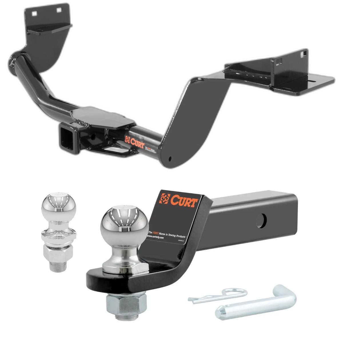 2016-2020 Kia Sorento All CURT Class 3 Trailer Hitch, 2" Receiver + 2" Ball + 1-7/8" Ball Kit thumbnail 0