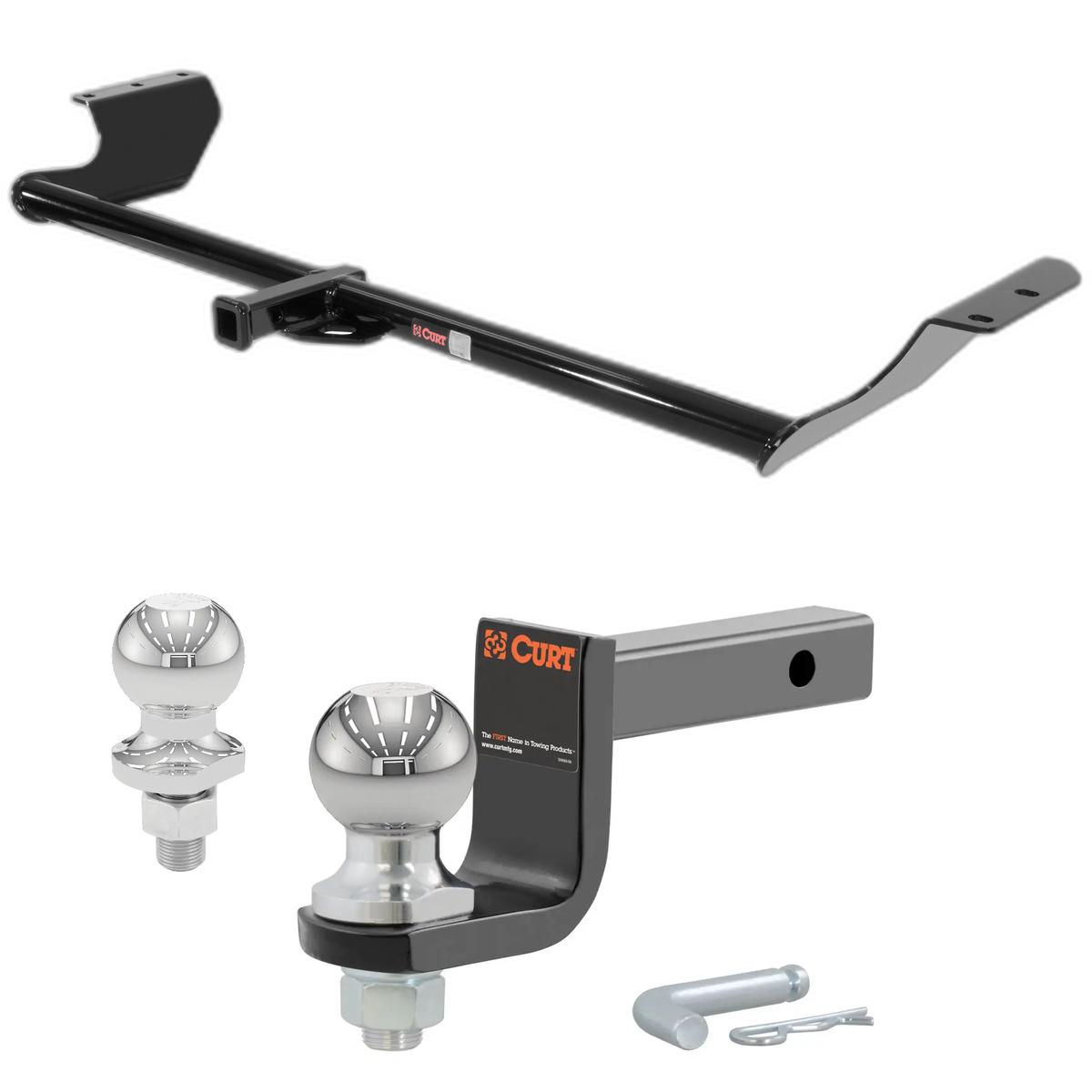 1999-2017 Honda Odyssey All Class 2 Trailer Hitch, 1-1/4" Receiver + 2" Ball + 1-7/8" Ball Kit thumbnail 0