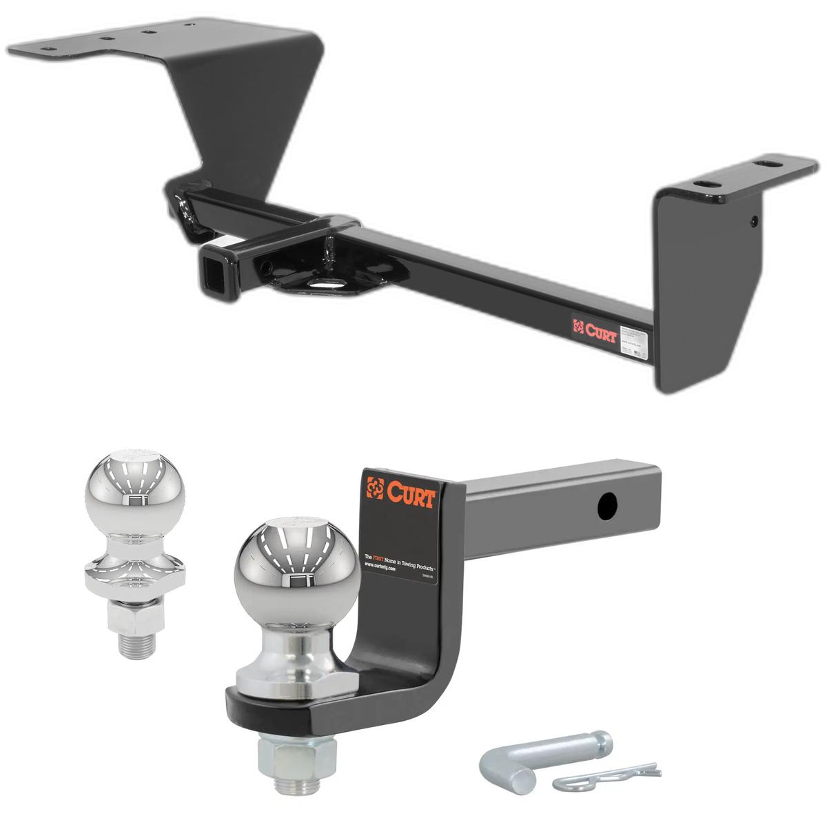 2001-2002 Dodge Stratus Coupe Class 1 Hitch, 1-1/4" Receiver + 2" Ball + 1-7/8" Ball Kit thumbnail 0