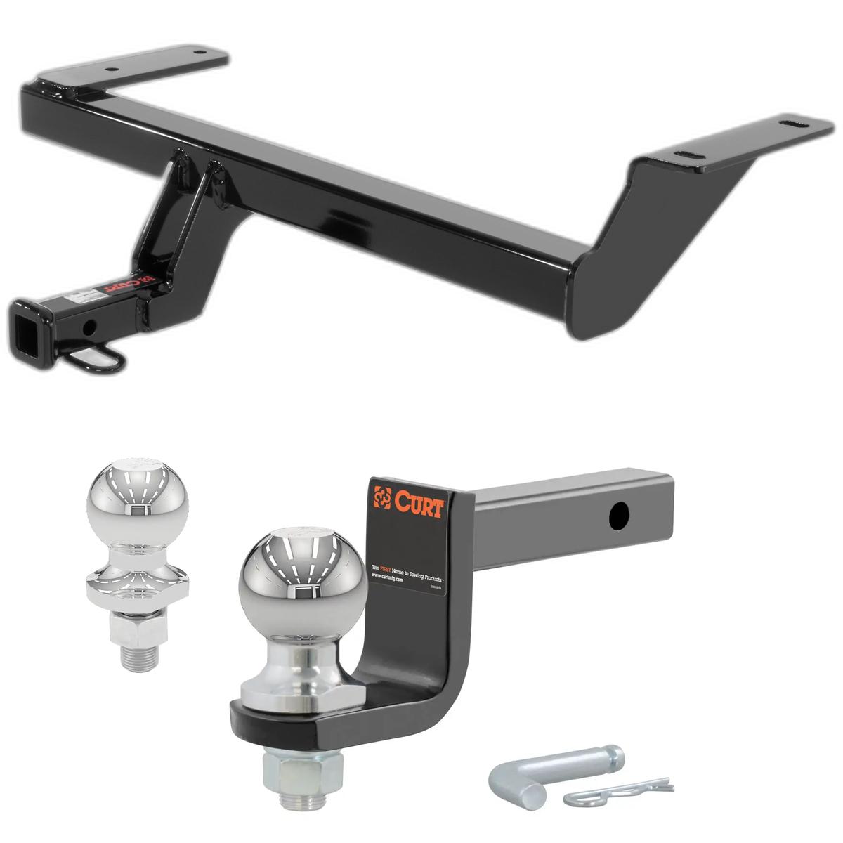 2011-2015 Chevrolet Volt All Class 1 Trailer Hitch, 1-1/4" Receiver + 2" Ball + 1-7/8" Ball Kit thumbnail 0