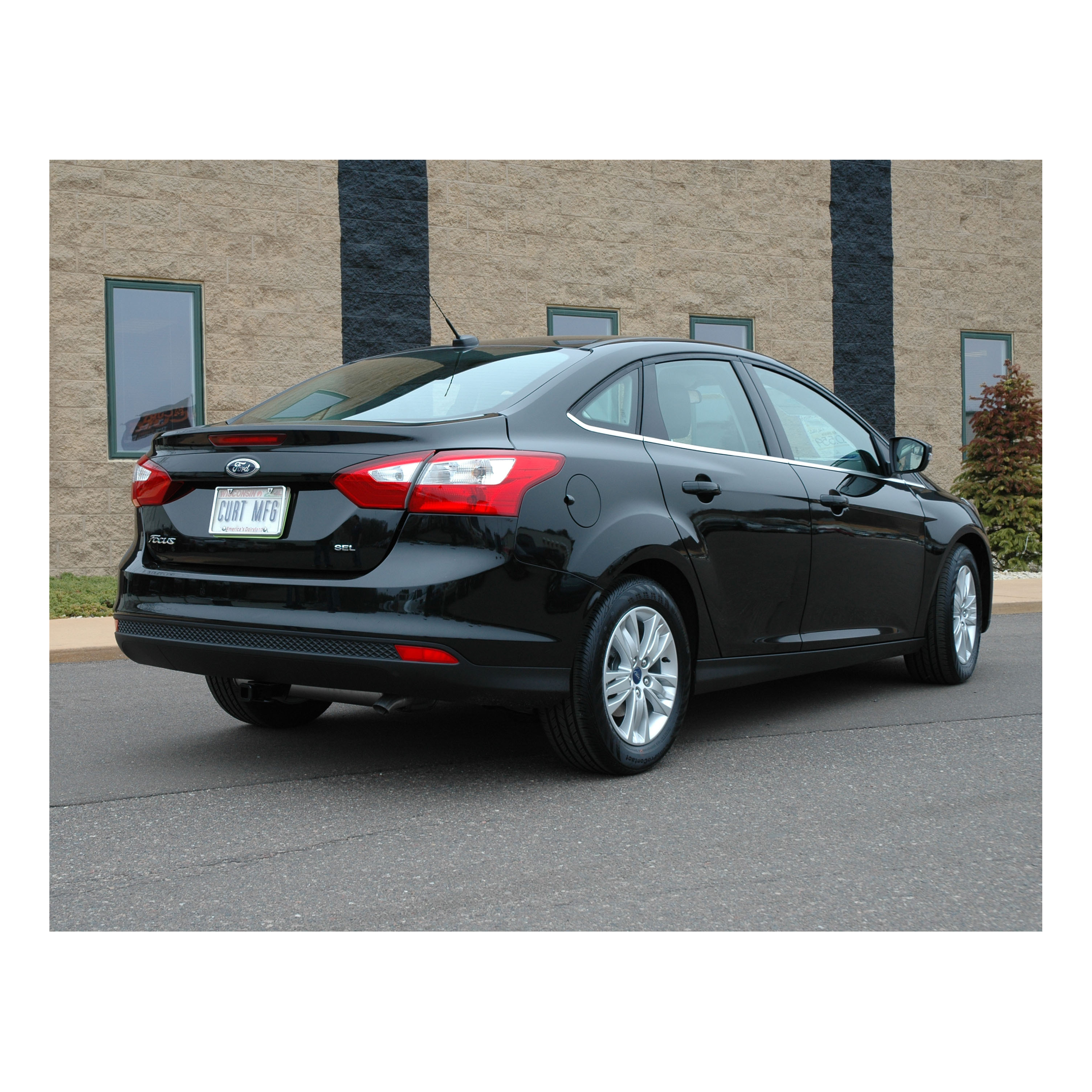 2012-2018 Ford Focus SE Class 1 Trailer Hitch, 1-1/4" Receiver + 2" Ball + 1-7/8" Ball Kit thumbnail 2