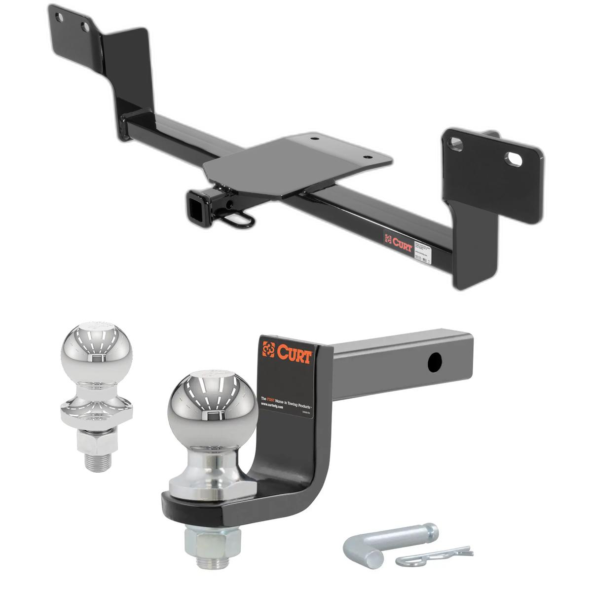 2012-2016 Audi A7 Quattro Excluding Diesel Class 1 Trailer Hitch, 1-1/4" Receiver + 2" Ball + 1-7/8" Ball Kit thumbnail 0