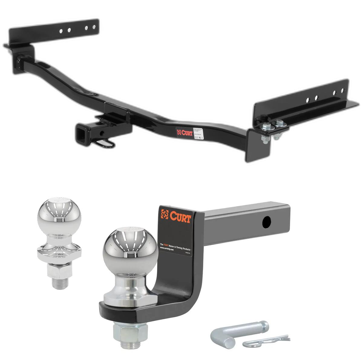 1998-2003 Mercedes-Benz E320 Wagon Class 1 Trailer Hitch, 1-1/4" Receiver + 2" Ball + 1-7/8" Ball Kit thumbnail 0