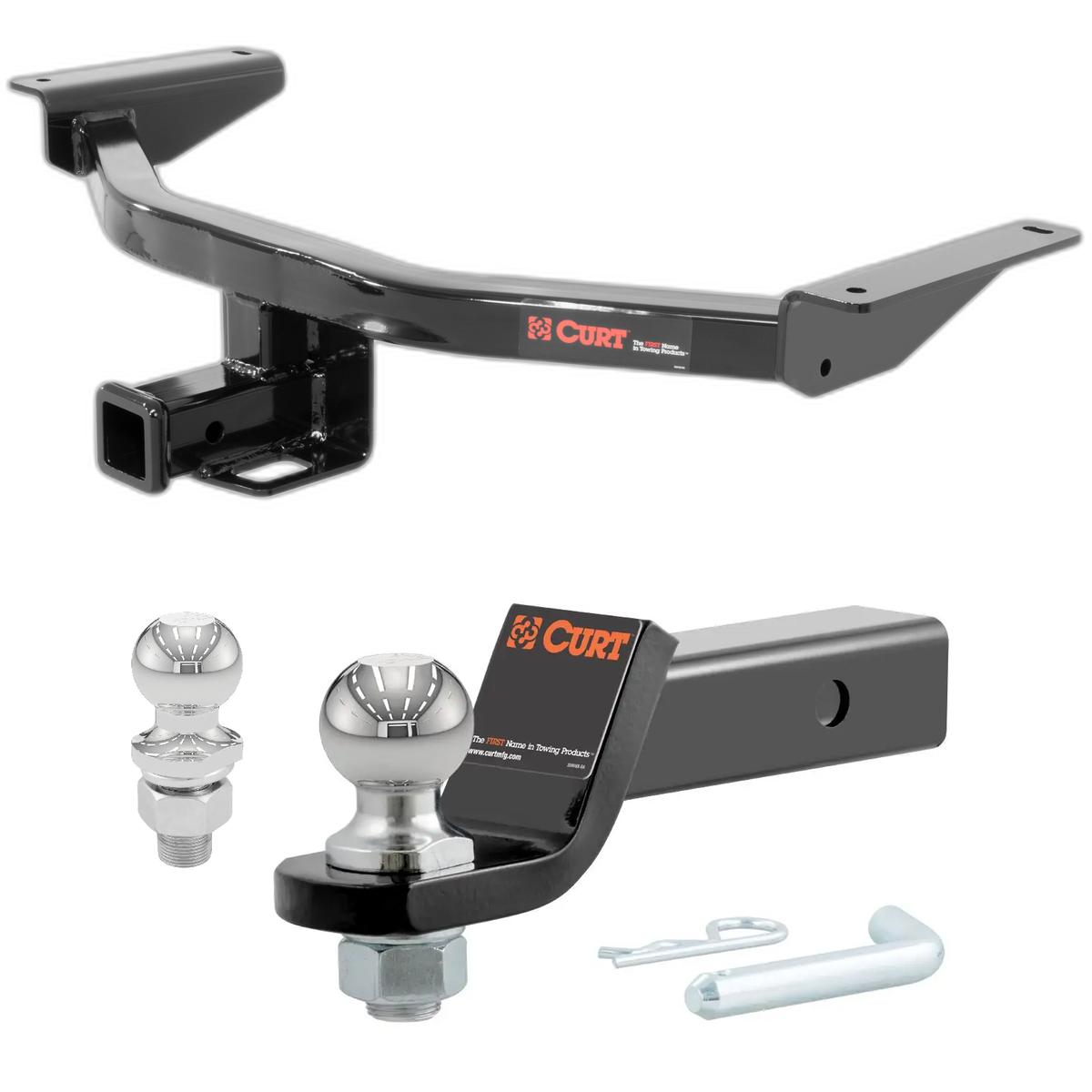 2016-2023 Mazda CX-9 All CURT Class 3 Trailer Hitch, 2" Receiver + 2" Ball + 1-7/8" Ball Kit thumbnail 0