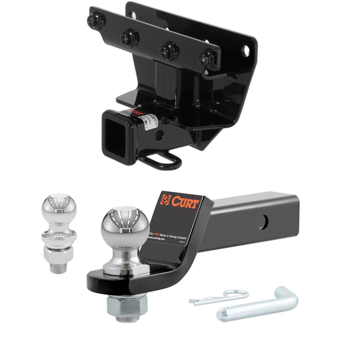 2006-2010 Jeep Commander Excluding Rocky Mountain Edition CURT Class 3 Trailer Hitch, 2" Receiver + 2" Ball + 1-7/8" Ball Kit thumbnail 0
