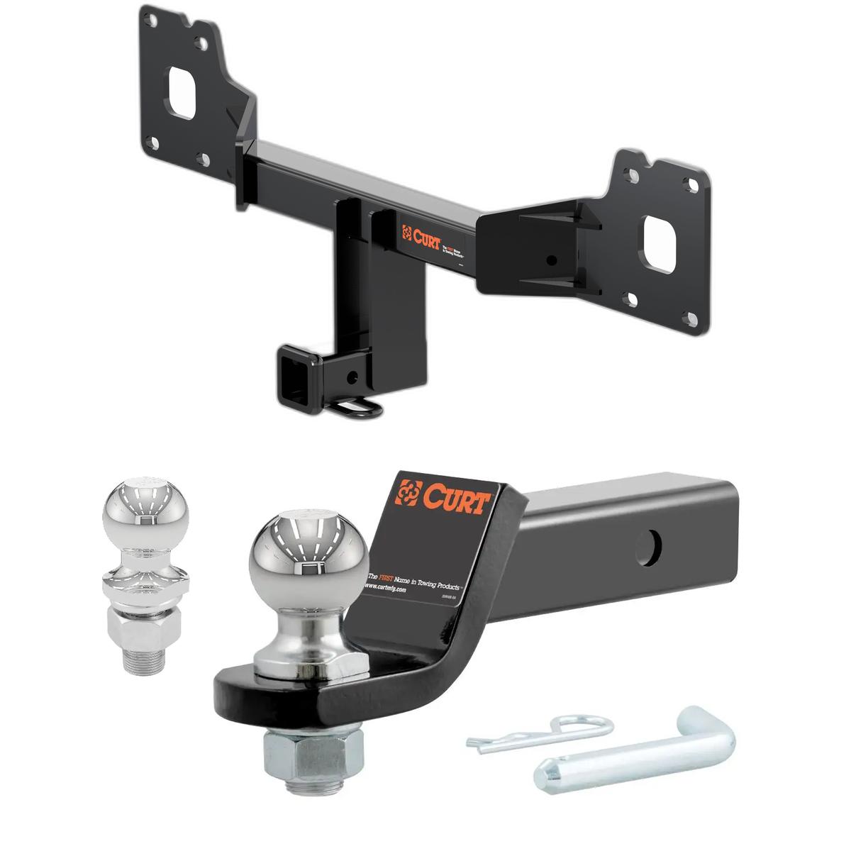 2017-2025 Jaguar F-Pace All CURT Class 3 Trailer Hitch, 2" Receiver + 2" Ball + 1-7/8" Ball Kit thumbnail 0