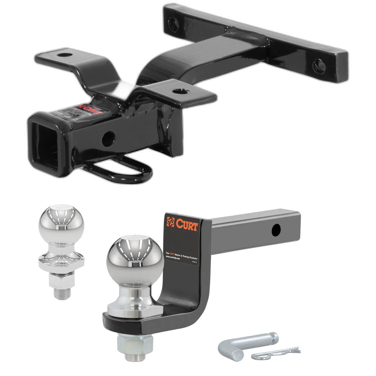 1987-1988 Porsche 924 with OEM Bumper Class 1 Trailer Hitch, 1-1/4" Receiver + 2" Ball + 1-7/8" Ball Kit thumbnail 0