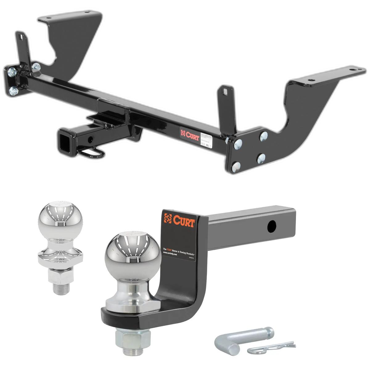 2006-2015 Mazda MX-5 Miata Excluding Appearance Package Class 1 Trailer Hitch, 1-1/4" Receiver + 2" Ball + 1-7/8" Ball Kit thumbnail 0