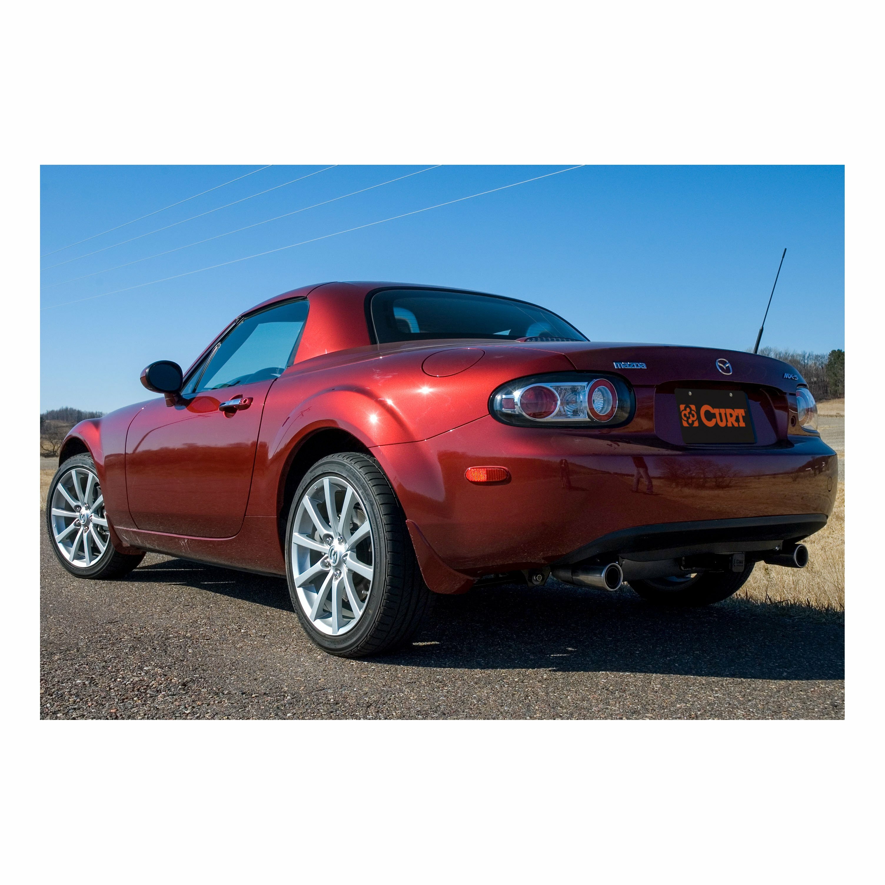 2006-2015 Mazda MX-5 Miata Excluding Appearance Package Class 1 Trailer Hitch, 1-1/4" Receiver + 2" Ball + 1-7/8" Ball Kit thumbnail 2