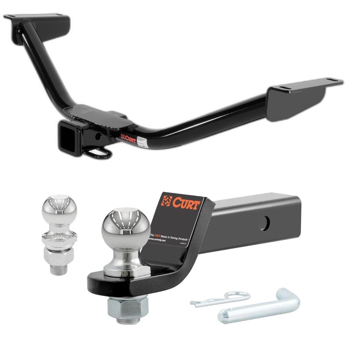 2010-2012 Acura RDX All CURT Class 3 Trailer Hitch, 2" Receiver + 2" Ball + 1-7/8" Ball Kit thumbnail 0