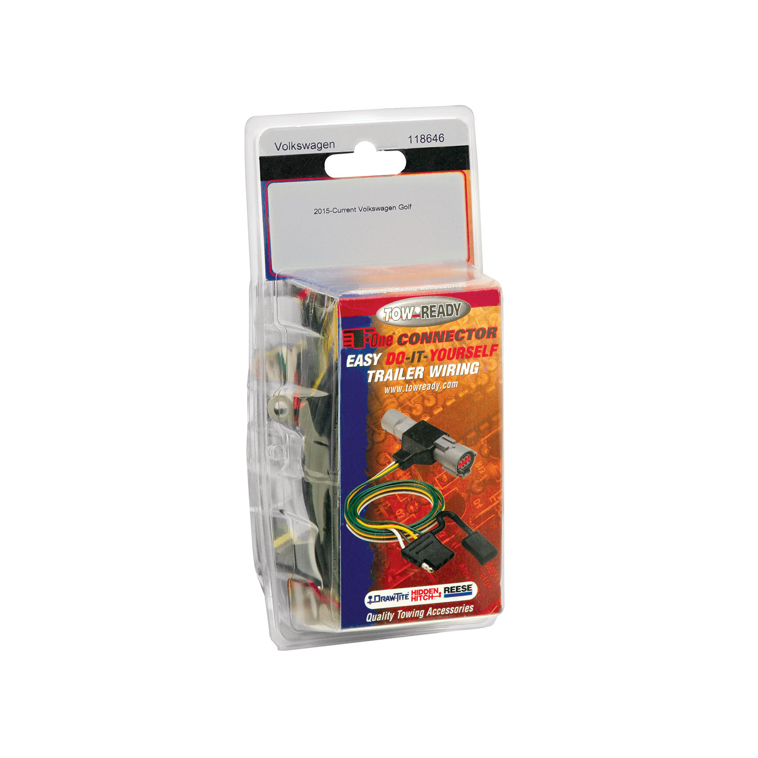 2012-2019 Volkswagen Passat, 2015-2021 Volkswagen Golf Tekonsha Plug & Play T-Connector Adapter Trailer Wiring 118646 thumbnail 1