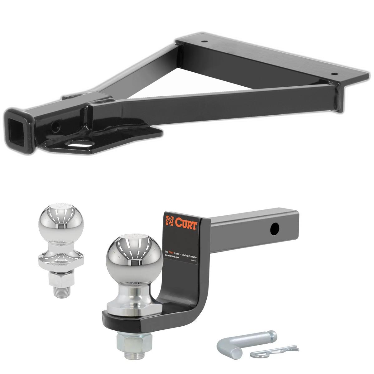 2007-2008 Honda Fit 5-Door Sport Class 1 Trailer Hitch, 1-1/4" Receiver + 2" Ball + 1-7/8" Ball Kit thumbnail 0