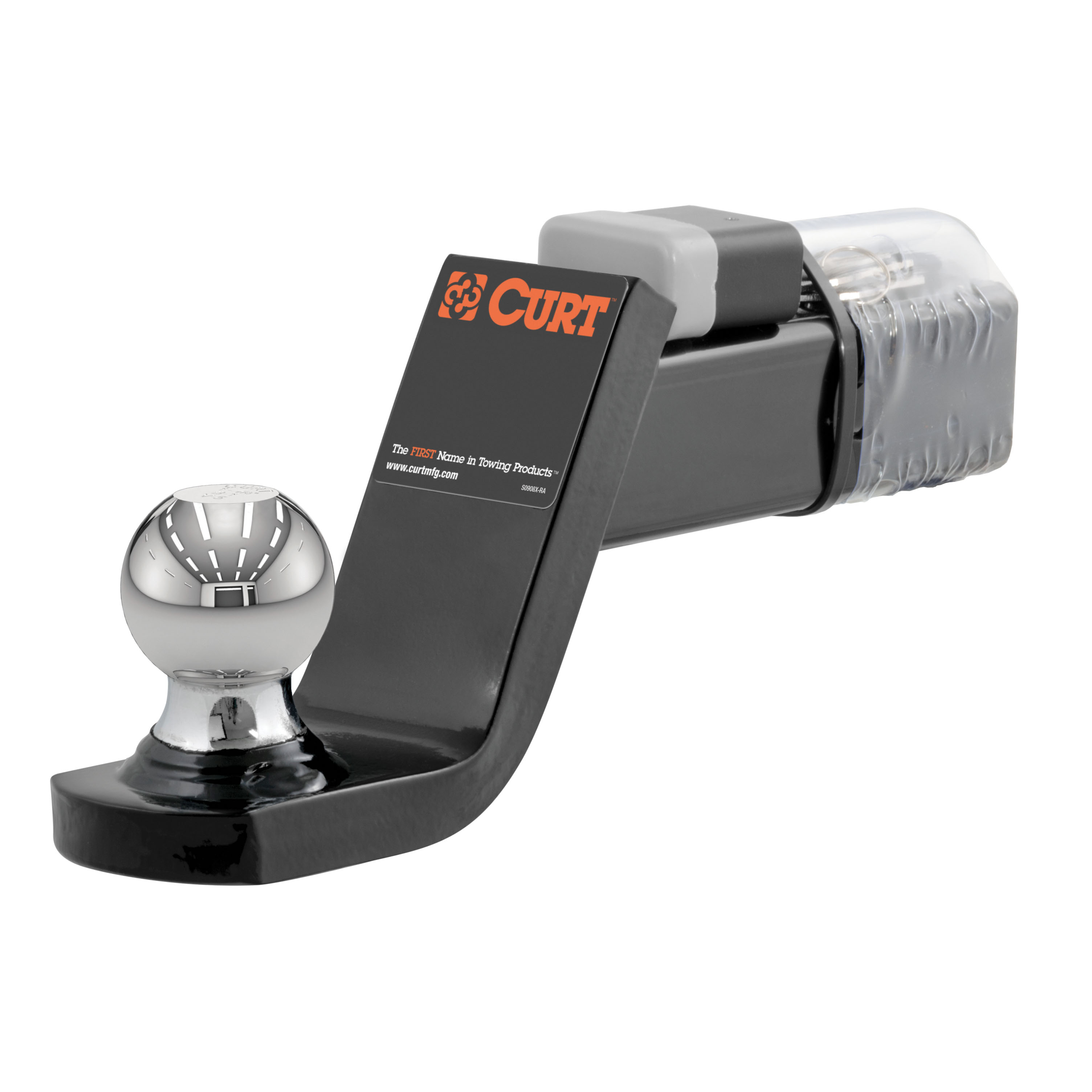 CURT Towing Starter Kit with 2" Ball (2" Shank, 7,500 lbss, 4" Drop) Trailer Hitch Ball Mount thumbnail 5