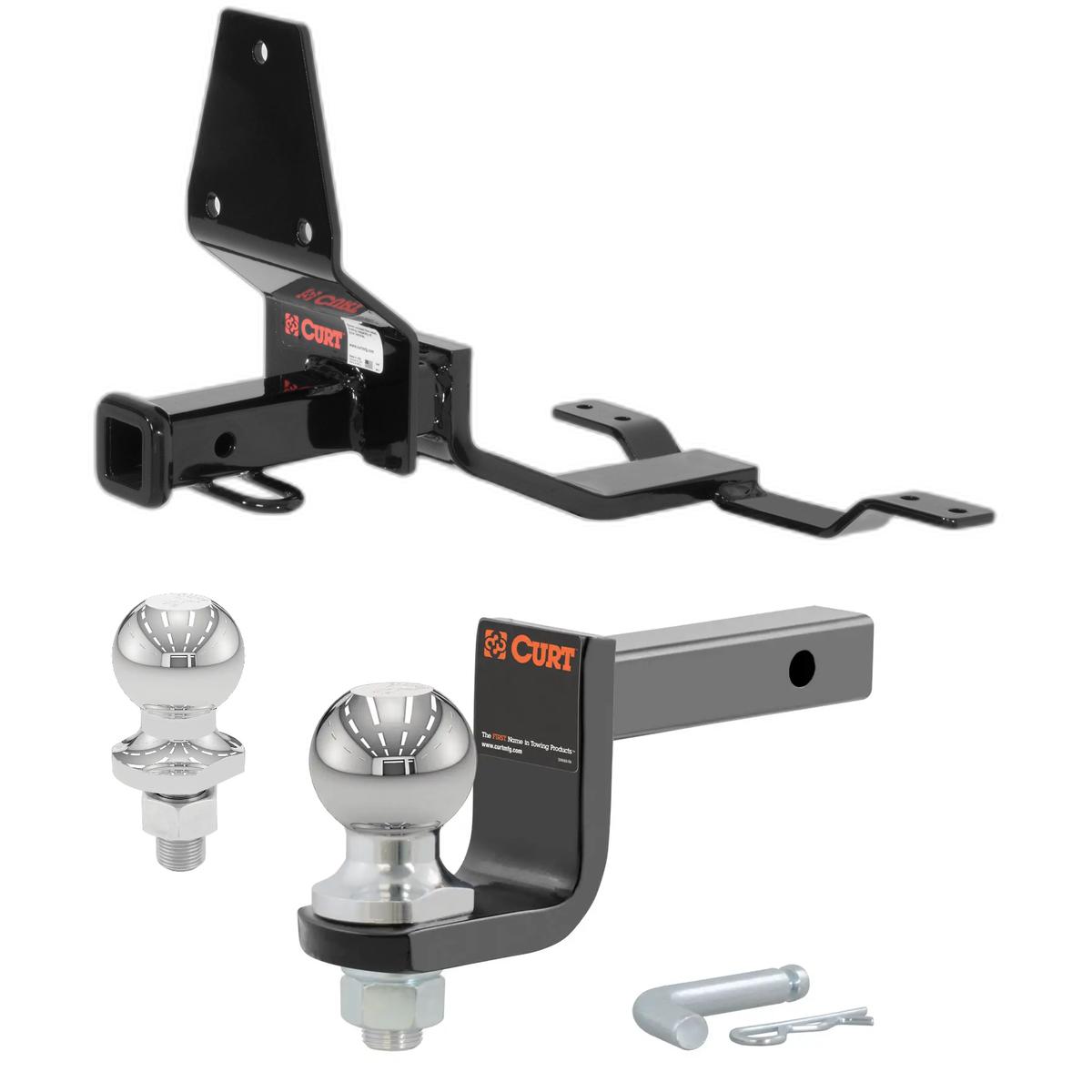 1994-1998 Saab 900 Hatchback, Including Turbo Class 1 Trailer Hitch, 1-1/4" Receiver + 2" Ball + 1-7/8" Ball Kit thumbnail 0