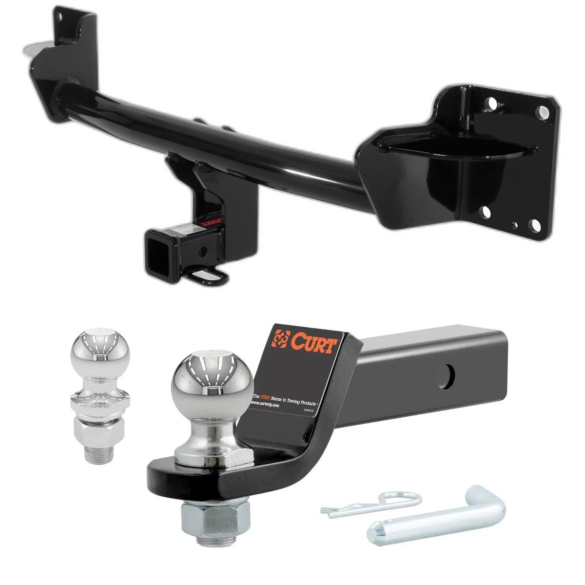 2007-2018 BMW X5 All CURT Class 3 Trailer Hitch, 2" Receiver + 2" Ball + 1-7/8" Ball Kit thumbnail 0