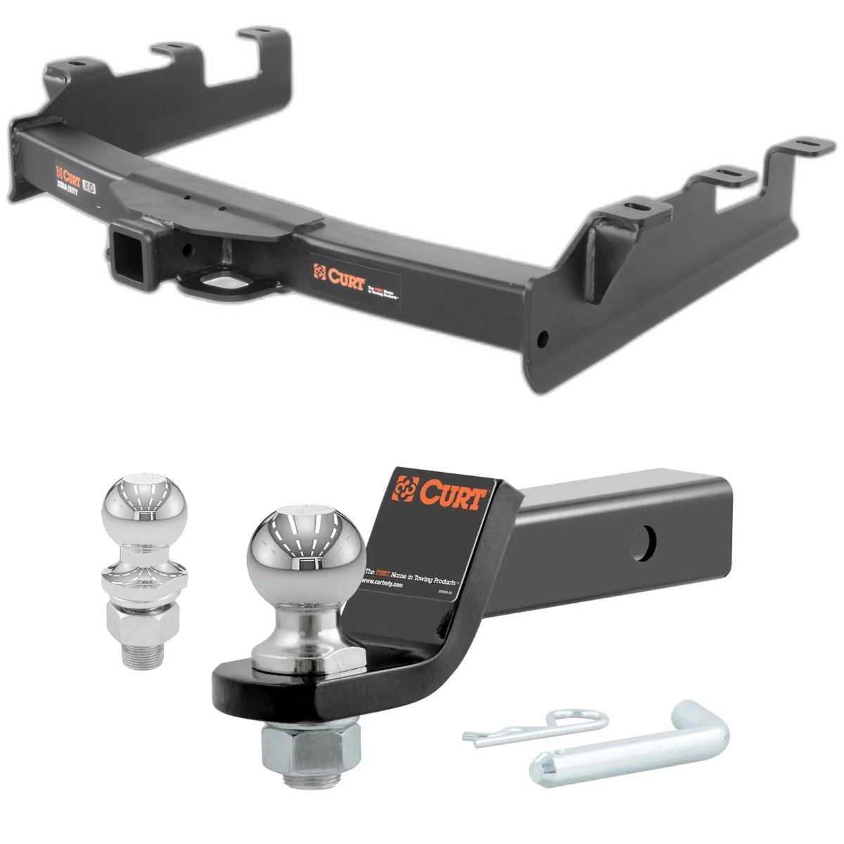 2001-2010 GMC Sierra 2500 HD 6' bed, factory replacement hitch Xtra Duty CURT Class 5 Hitch, 2" Receiver + 2" Ball + 1-7/8" Ball Kit thumbnail 0