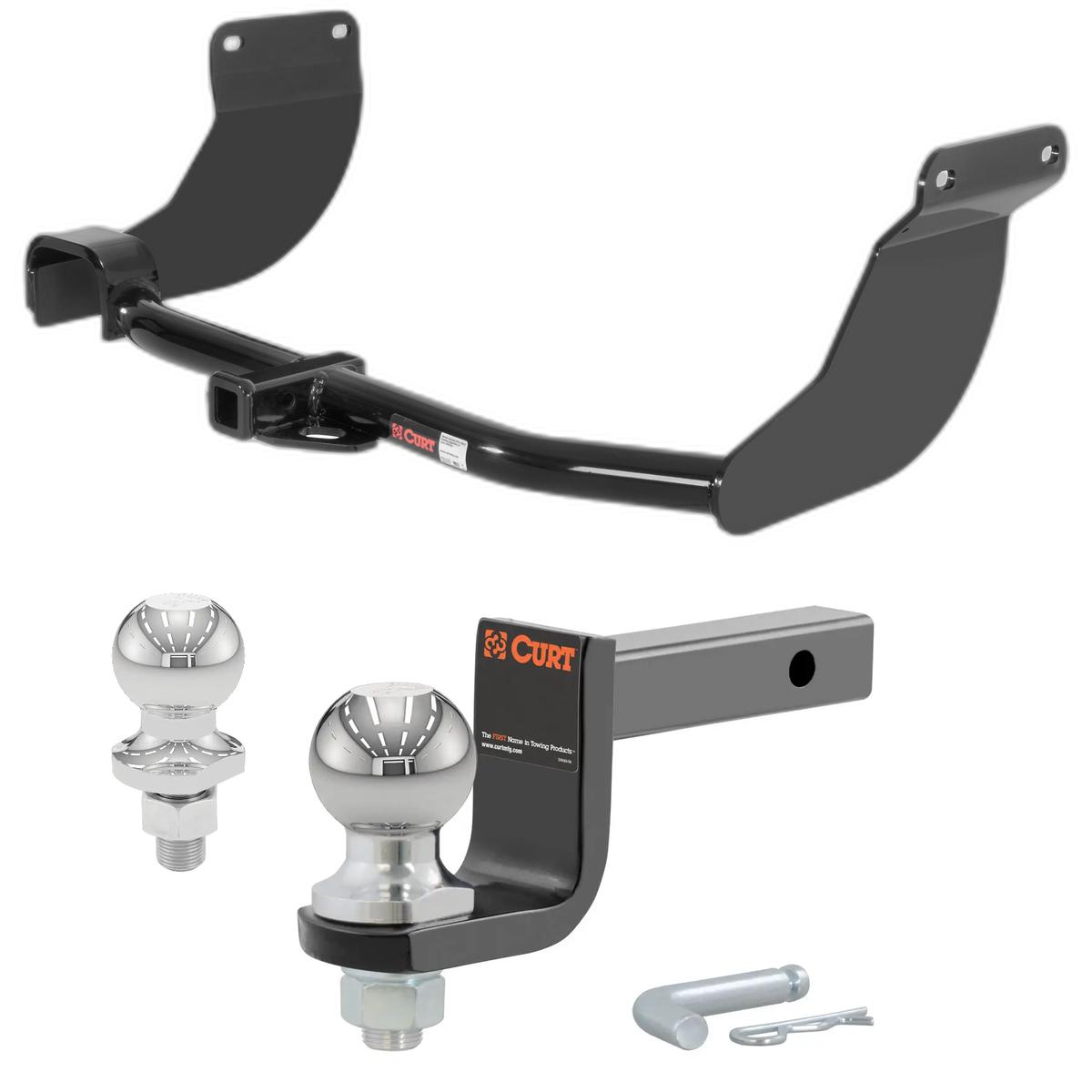 2010-2013 Ford Transit Connect All Class 2 Trailer Hitch, 1-1/4" Receiver + 2" Ball + 1-7/8" Ball Kit thumbnail 0