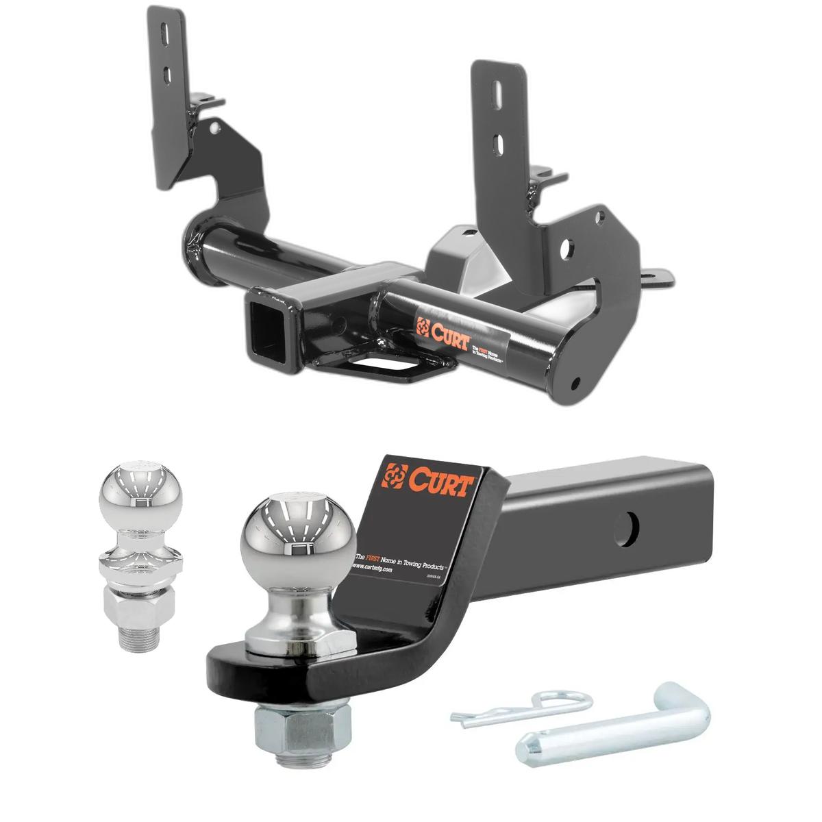2015-2018 Porsche Macan All CURT Class 3 Trailer Hitch, 2" Receiver + 2" Ball + 1-7/8" Ball Kit thumbnail 0