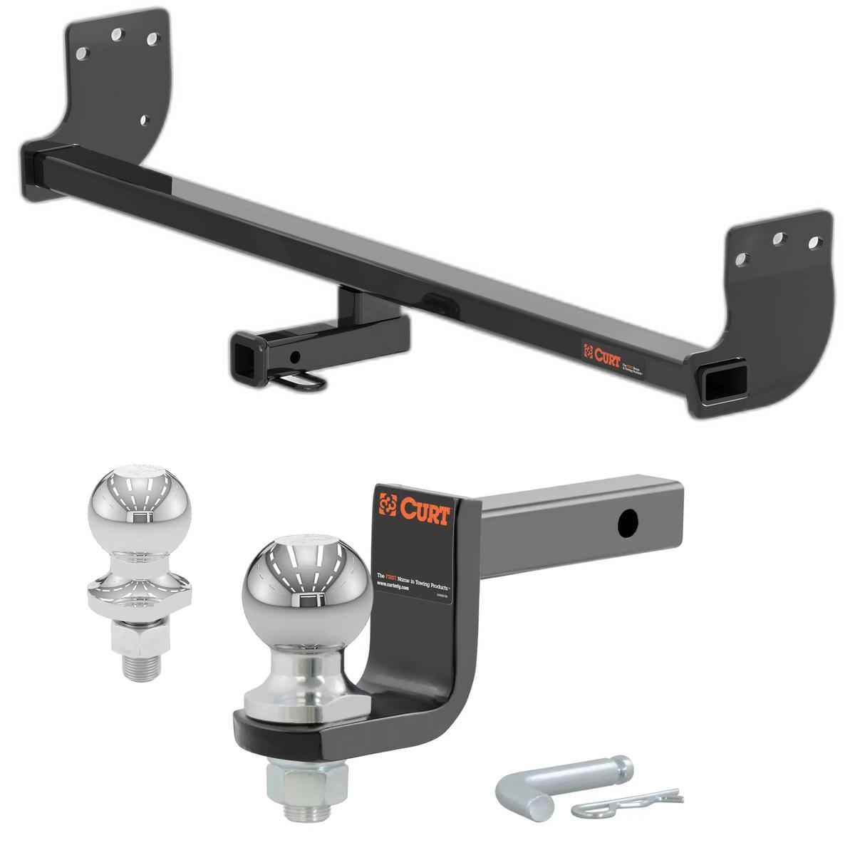 2021-2025 Kia Seltos All Class 1 Trailer Hitch, 1-1/4" Receiver + 2" Ball + 1-7/8" Ball Kit thumbnail 0
