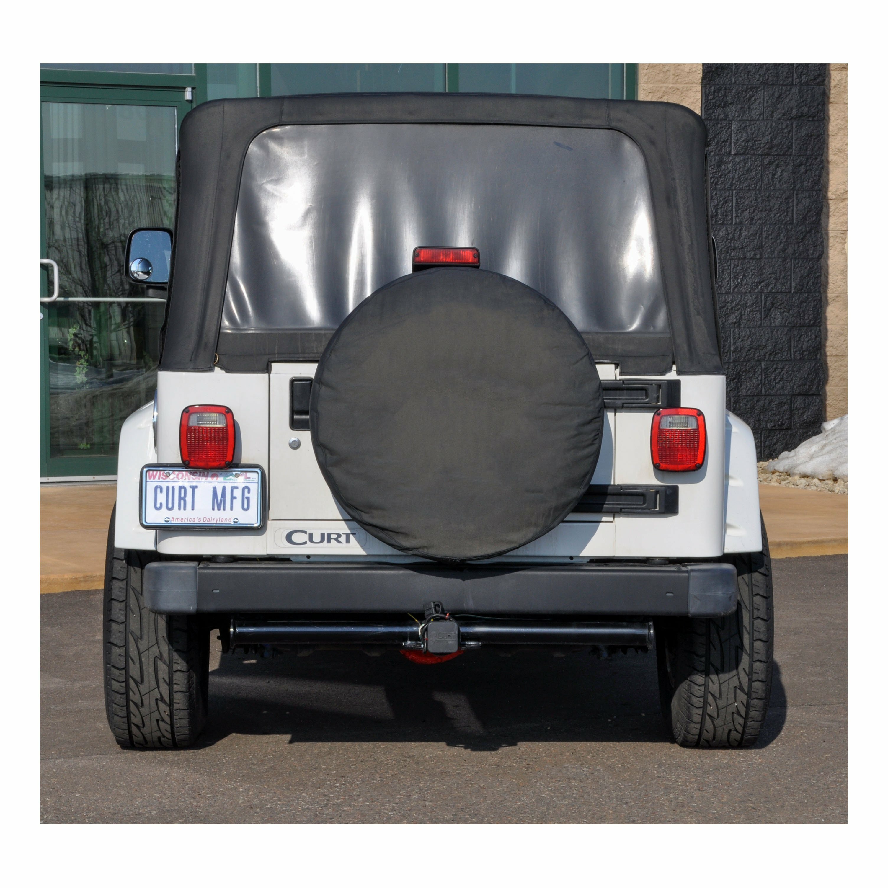 1997-2006 Jeep Wrangler All CURT Class 3 Trailer Hitch, 2" Receiver + 2" Ball + 1-7/8" Ball Kit thumbnail 4
