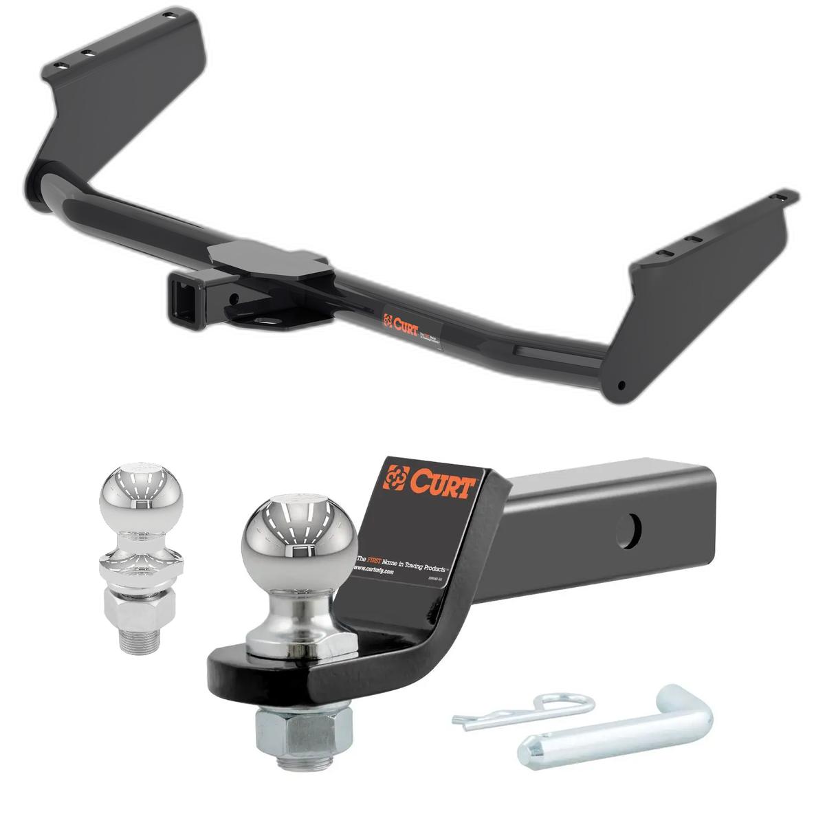 2021-2025 Toyota Sienna All CURT Class 3 Trailer Hitch, 2" Receiver + 2" Ball + 1-7/8" Ball Kit thumbnail 0