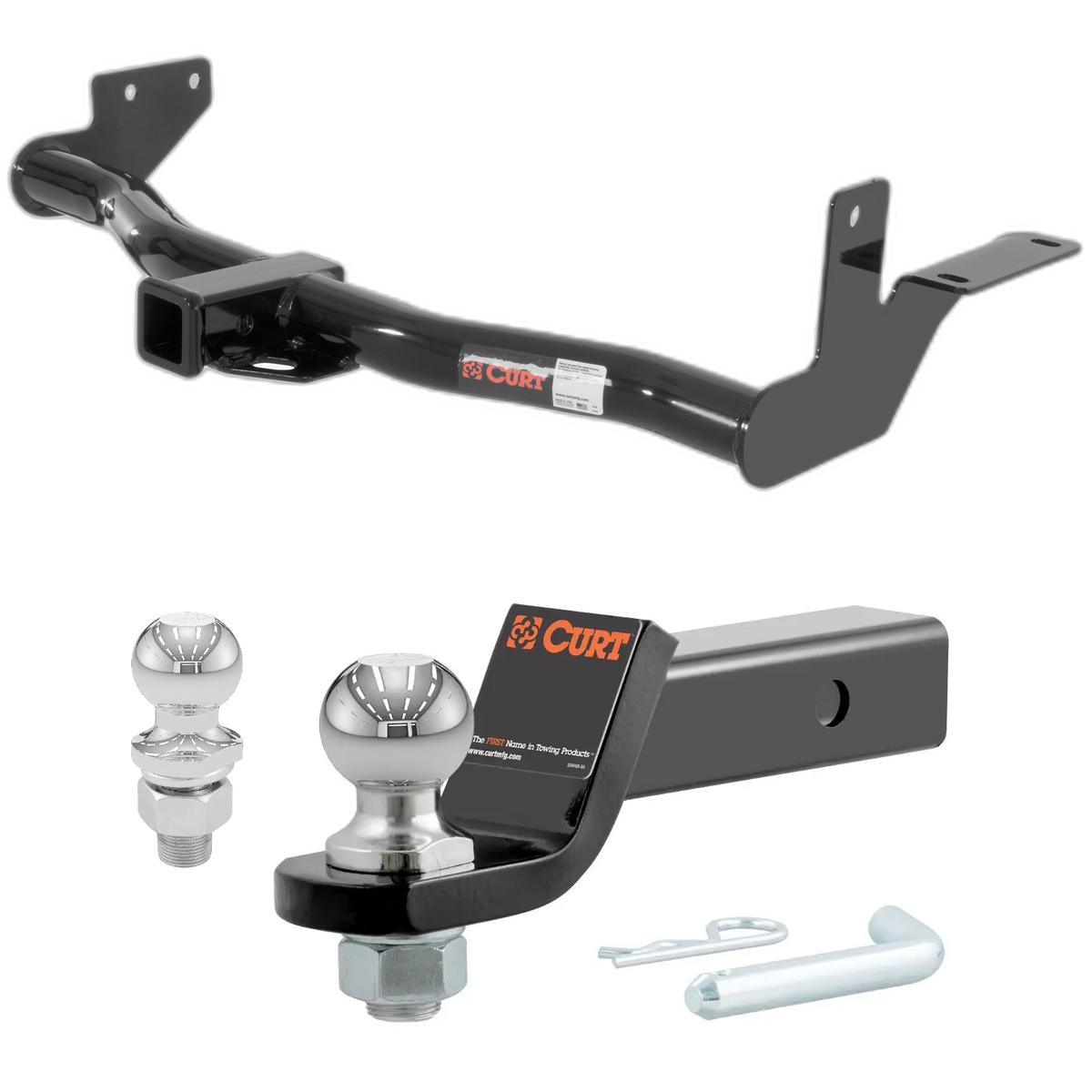 1998-2002 Honda Passport With Under-Vehicle Spare CURT Class 3 Trailer Hitch, 2" Receiver + 2" Ball + 1-7/8" Ball Kit thumbnail 0