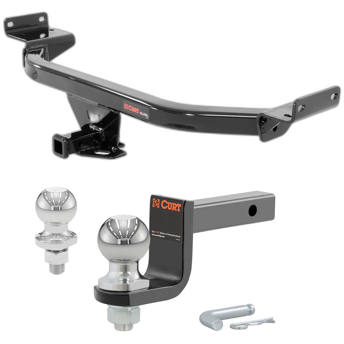 2017-2022 Kia Sportage All Class 2 Trailer Hitch, 1-1/4" Receiver + 2" Ball + 1-7/8" Ball Kit thumbnail 0