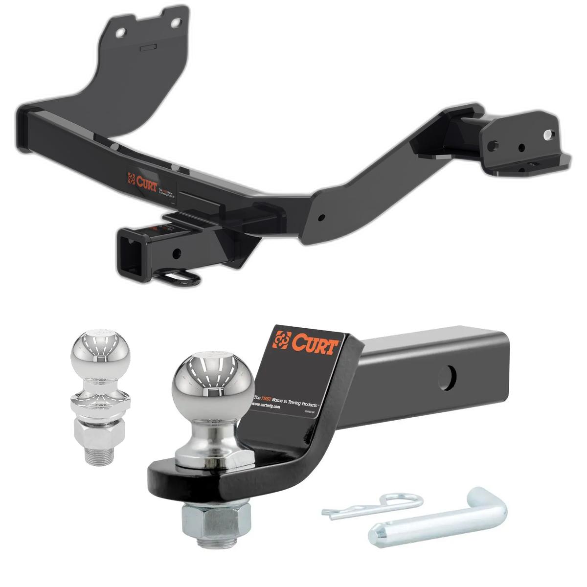 2022-2025 Hyundai Santa Cruz All CURT Class 3 Trailer Hitch, 2" Receiver + 2" Ball + 1-7/8" Ball Kit thumbnail 0