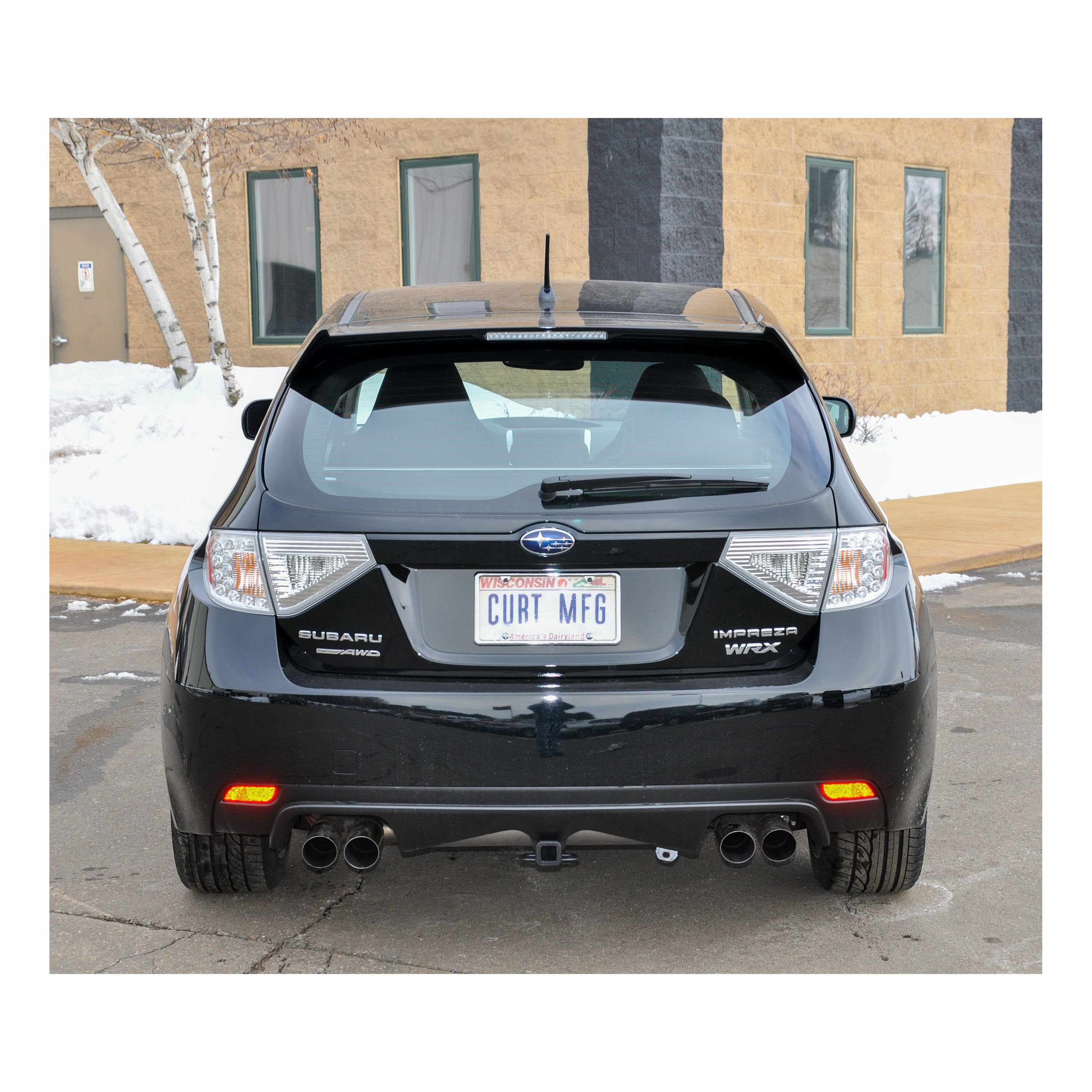 2012-2014 Subaru Impreza Hatchback, WRX and WRX STI Only Class 1 Trailer Hitch, 1-1/4" Receiver + 2" Ball + 1-7/8" Ball Kit thumbnail 2