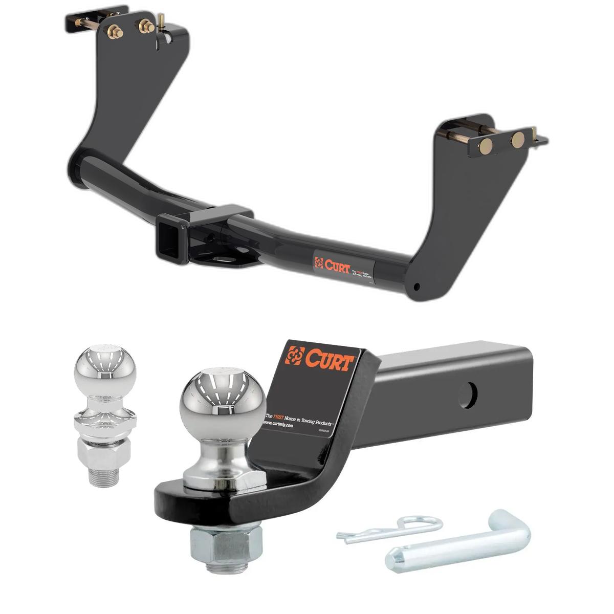 2018-2021 Mitsubishi Eclipse Cross All CURT Class 3 Trailer Hitch, 2" Receiver + 2" Ball + 1-7/8" Ball Kit thumbnail 0