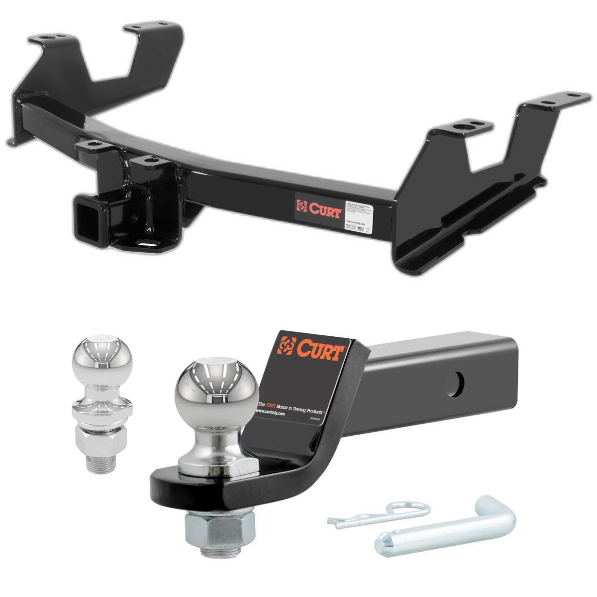 2011-2014 GMC Sierra 3500 HD 6' bed, excluding factory receiver, Tommy Gate lift or cab & chassis CURT Class 4 Hitch, 2" Receiver + 2" Ball + 1-7/8" Ball Kit thumbnail 0