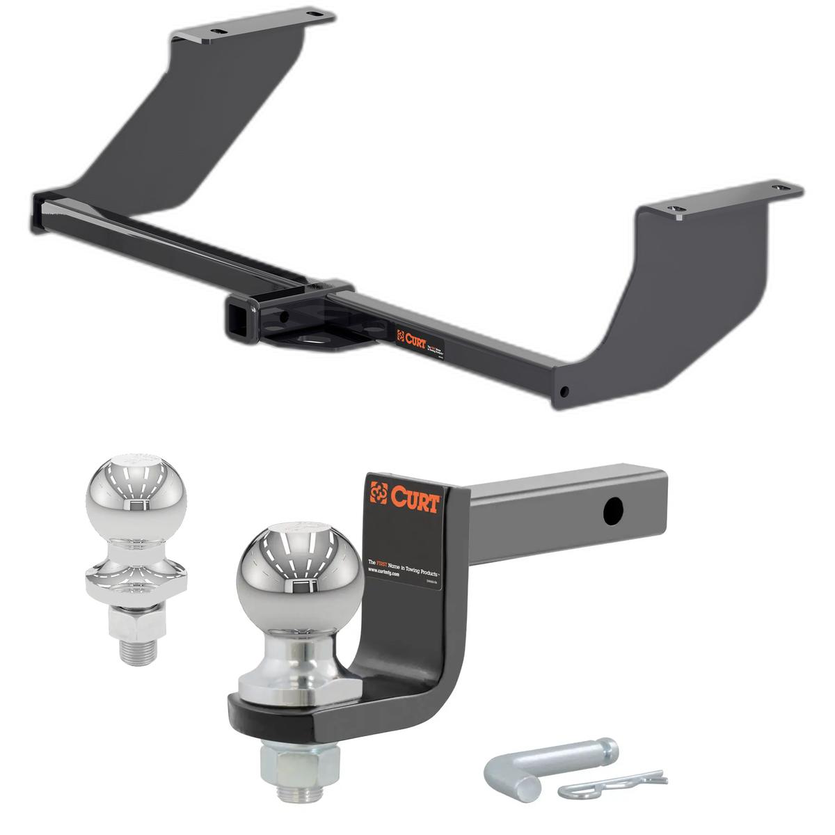 2017-2020 Chevrolet Sonic Hatchback Class 1 Trailer Hitch, 1-1/4" Receiver + 2" Ball + 1-7/8" Ball Kit thumbnail 0