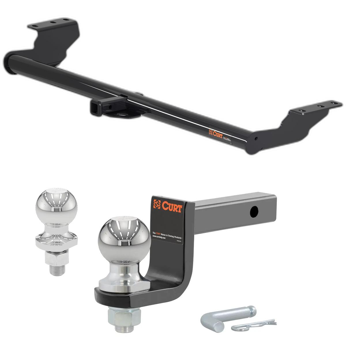 2018-2025 Honda Odyssey All Class 2 Trailer Hitch, 1-1/4" Receiver + 2" Ball + 1-7/8" Ball Kit thumbnail 0