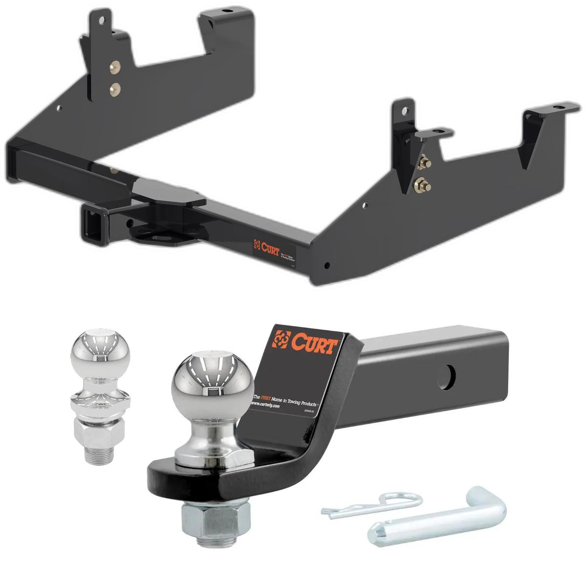 2020-2025 Chevrolet Silverado 2500 HD Excluding factory receiver CURT Class 4 Trailer Hitch, 2" Receiver + 2" Ball + 1-7/8" Ball Kit thumbnail 0