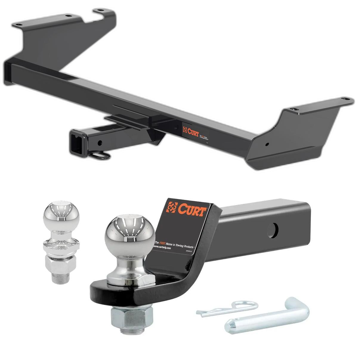 2008-2020 Dodge Grand Caravan All CURT Class 3 Hitch, 2" Receiver + 2" Ball + 1-7/8" Ball Kit thumbnail 0