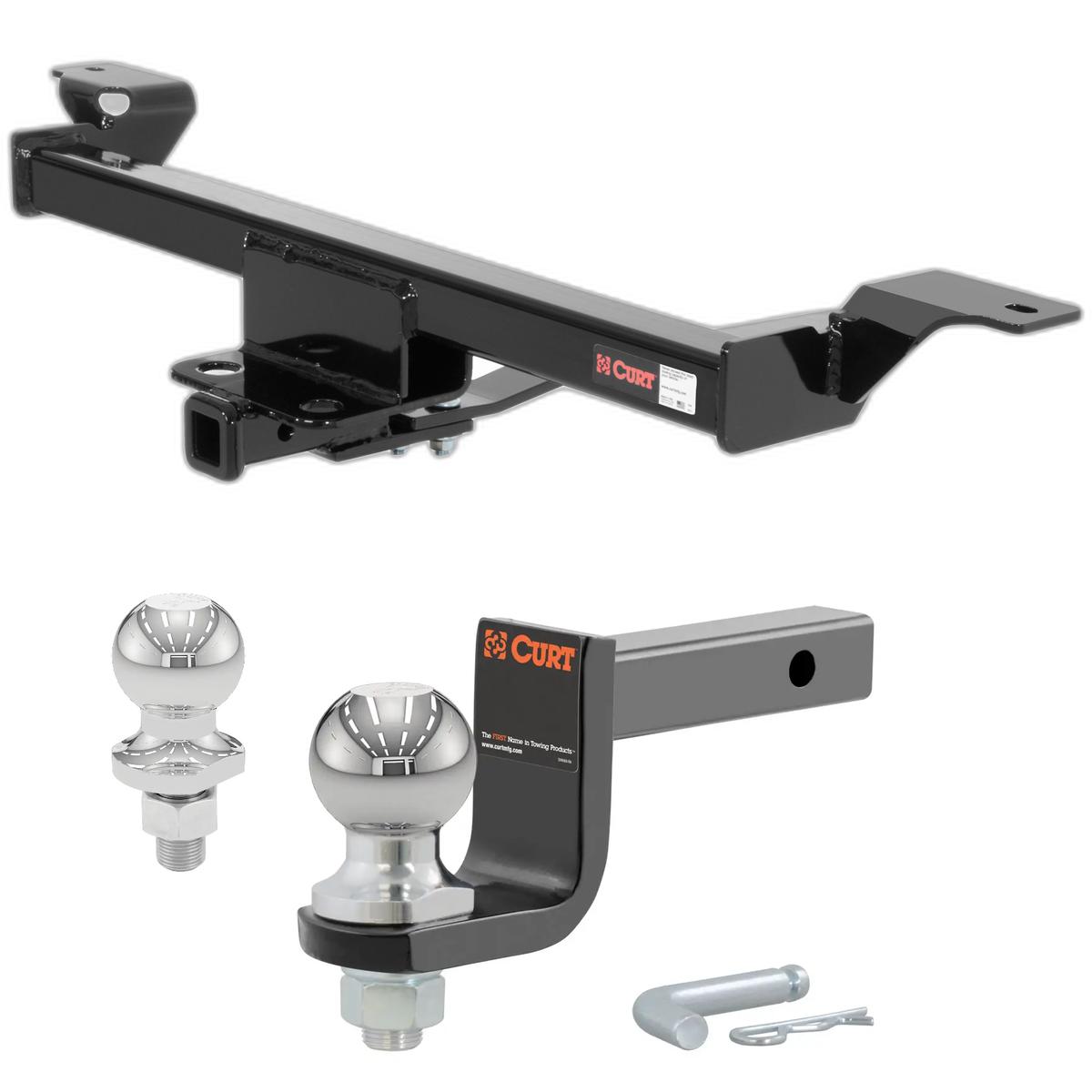 2002-2006 Nissan Altima Sedan Class 1 Trailer Hitch, 1-1/4" Receiver + 2" Ball + 1-7/8" Ball Kit thumbnail 0