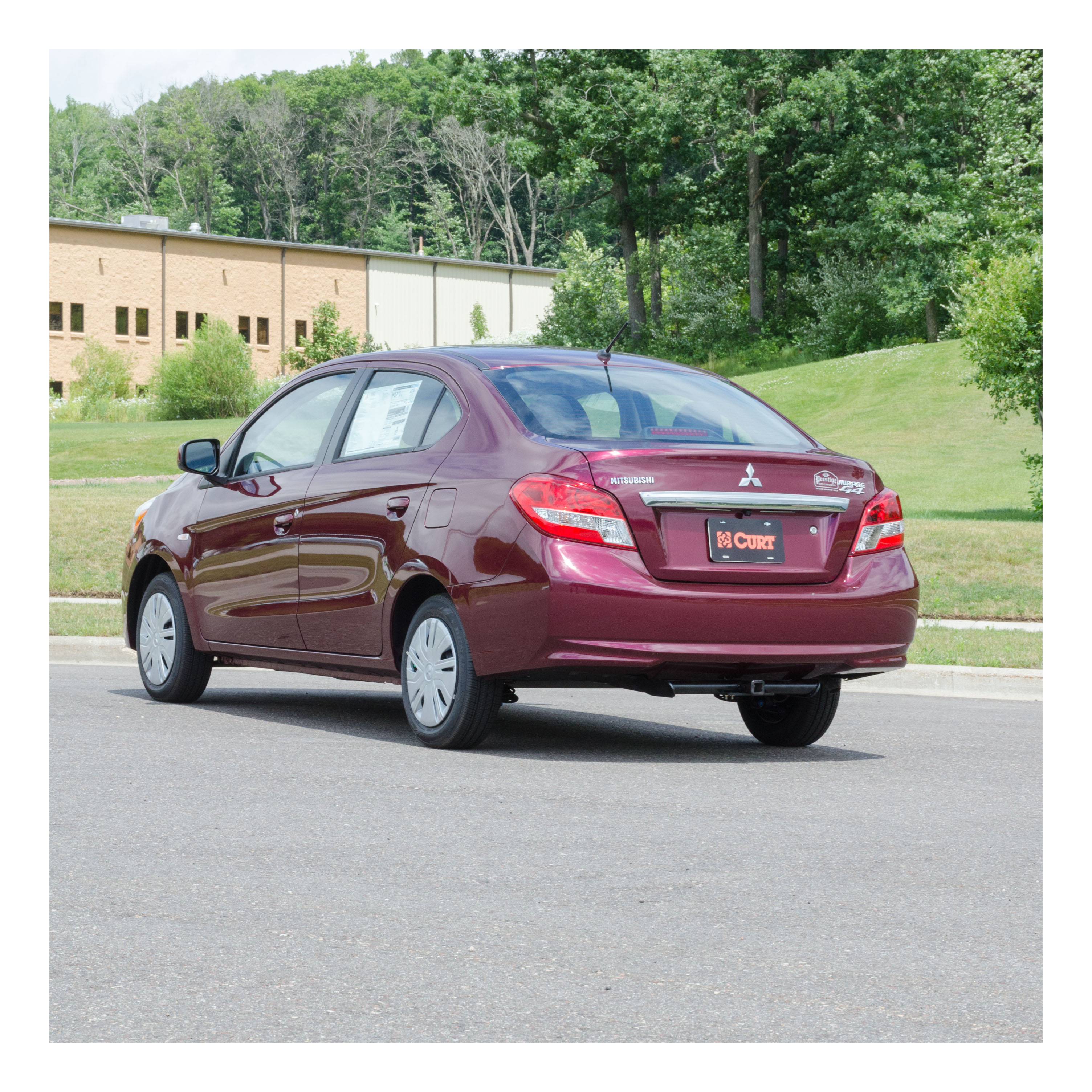 2017-2020 Mitsubishi Mirage G4 All Class 1 Trailer Hitch, 1-1/4" Receiver + 2" Ball + 1-7/8" Ball Kit thumbnail 3