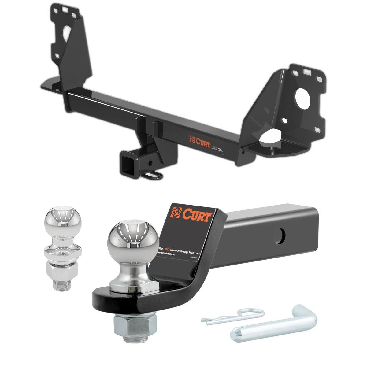 2017-2025 Audi Q7 All CURT Class 3 Trailer Hitch, 2" Receiver + 2" Ball + 1-7/8" Ball Kit thumbnail 0