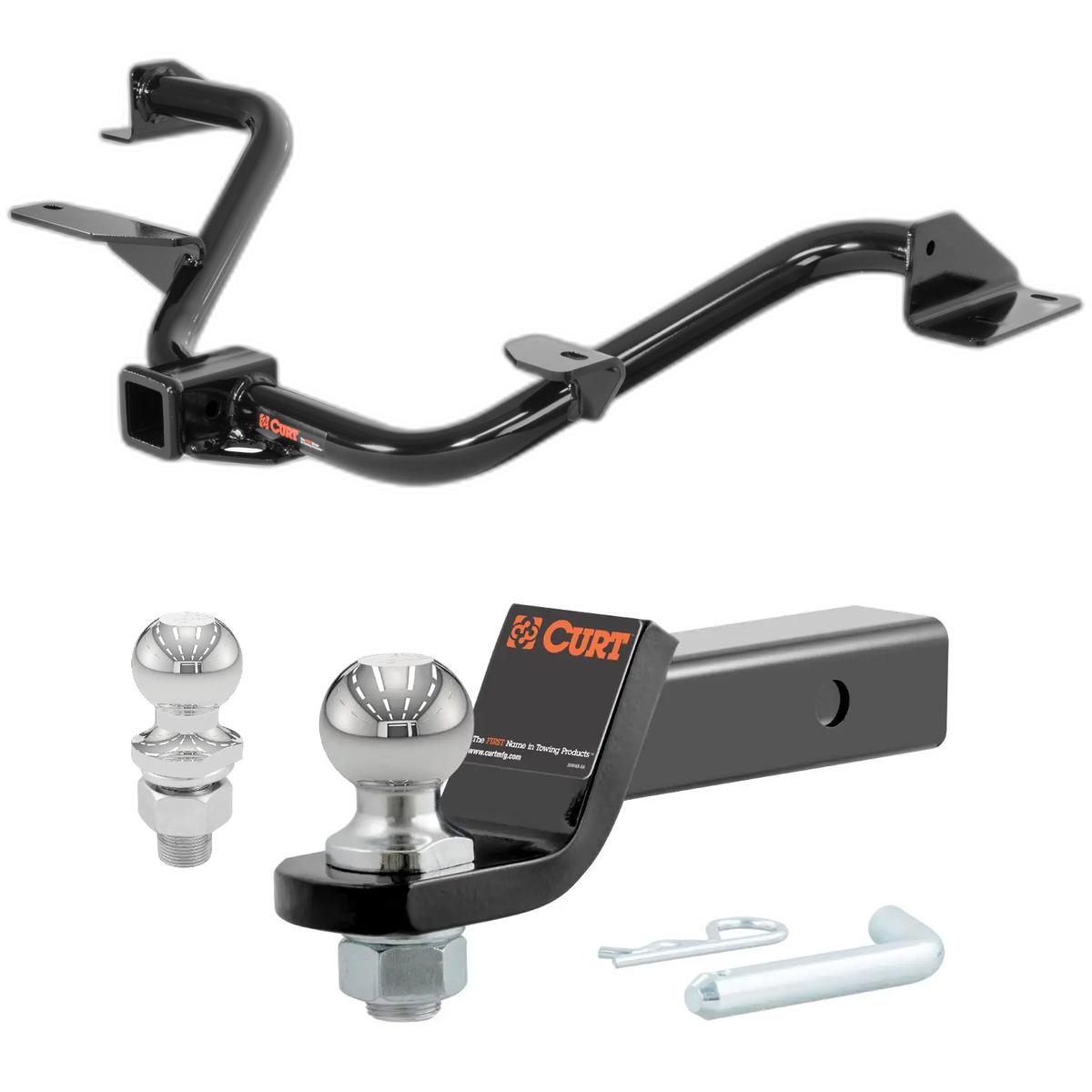 2013-2021 Nissan NV200 All CURT Class 3 Trailer Hitch, 2" Receiver + 2" Ball + 1-7/8" Ball Kit thumbnail 0