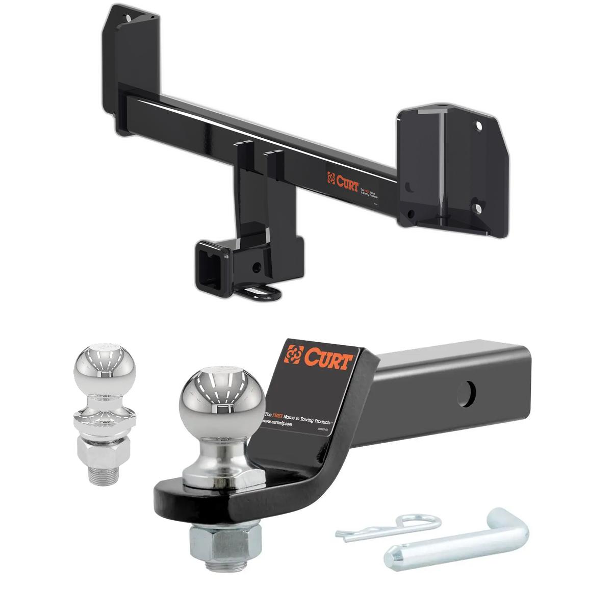 2011-2017 BMW X3 All CURT Class 3 Trailer Hitch, 2" Receiver + 2" Ball + 1-7/8" Ball Kit thumbnail 0