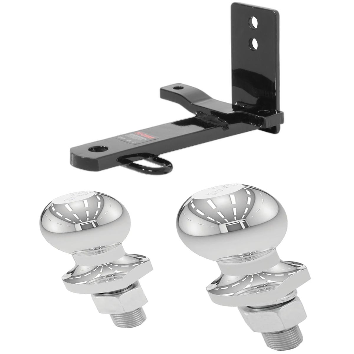 1979-1982 Toyota Corona Sedan Class 1 Fixed-Tongue Trailer Hitch with 2" & 1-7/8" Ball thumbnail 0