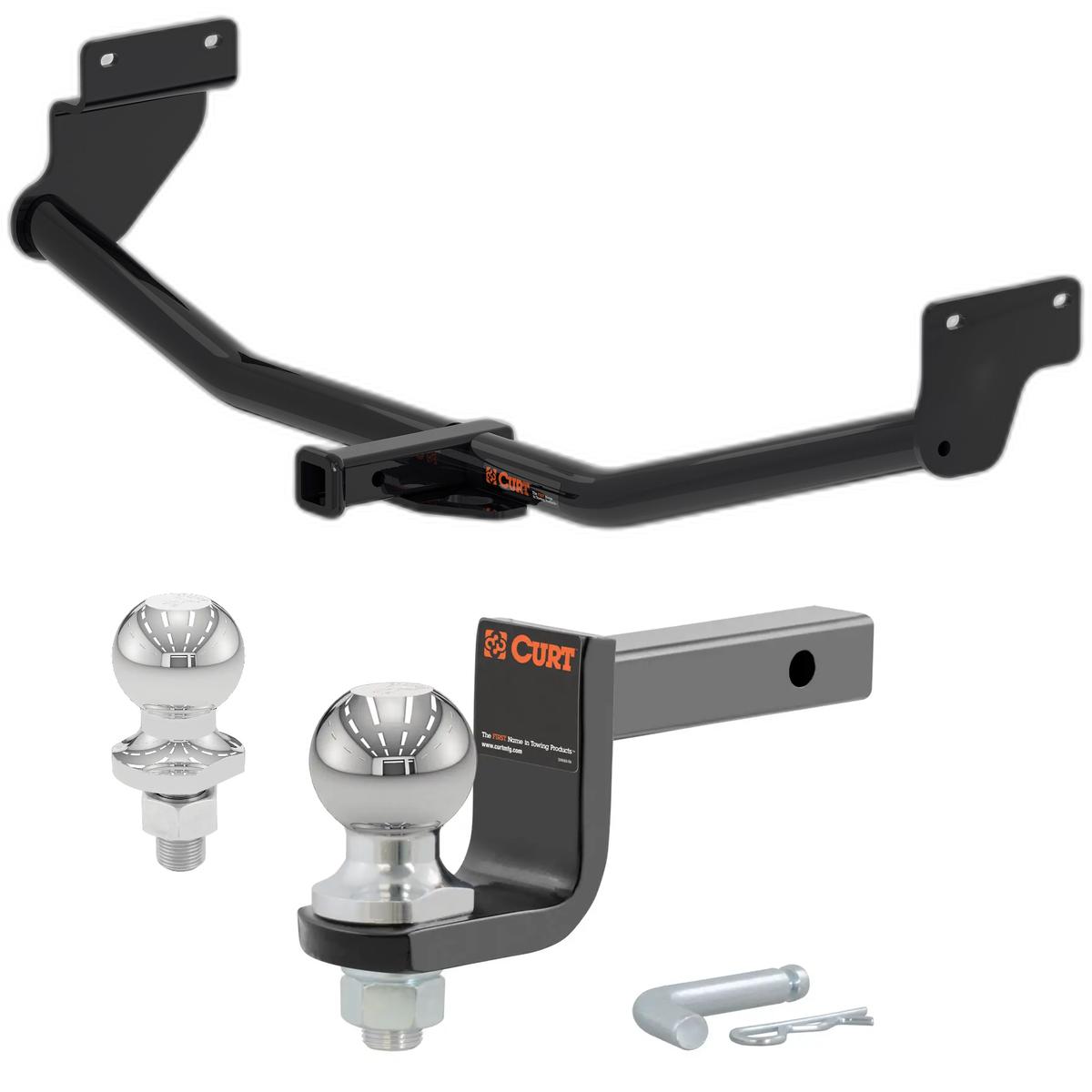 2018-2020 Hyundai Elantra GT Base, With Single Exhaust Only Class 1 Trailer Hitch, 1-1/4" Receiver + 2" Ball + 1-7/8" Ball Kit thumbnail 0