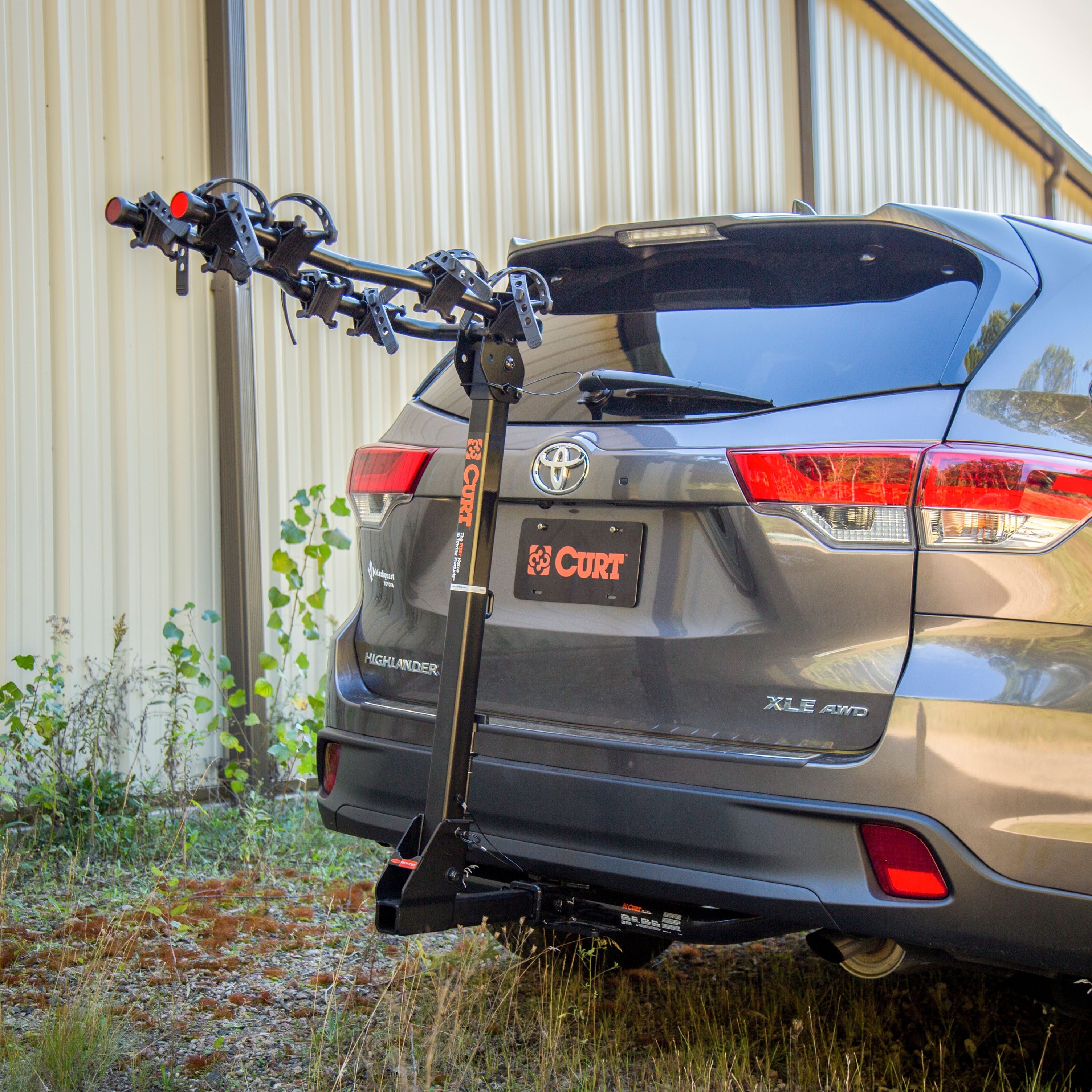 CURT Premium Hitch-Mounted Bike Rack (4 Bikes, 2" Shank) Bicycle Rack thumbnail 1
