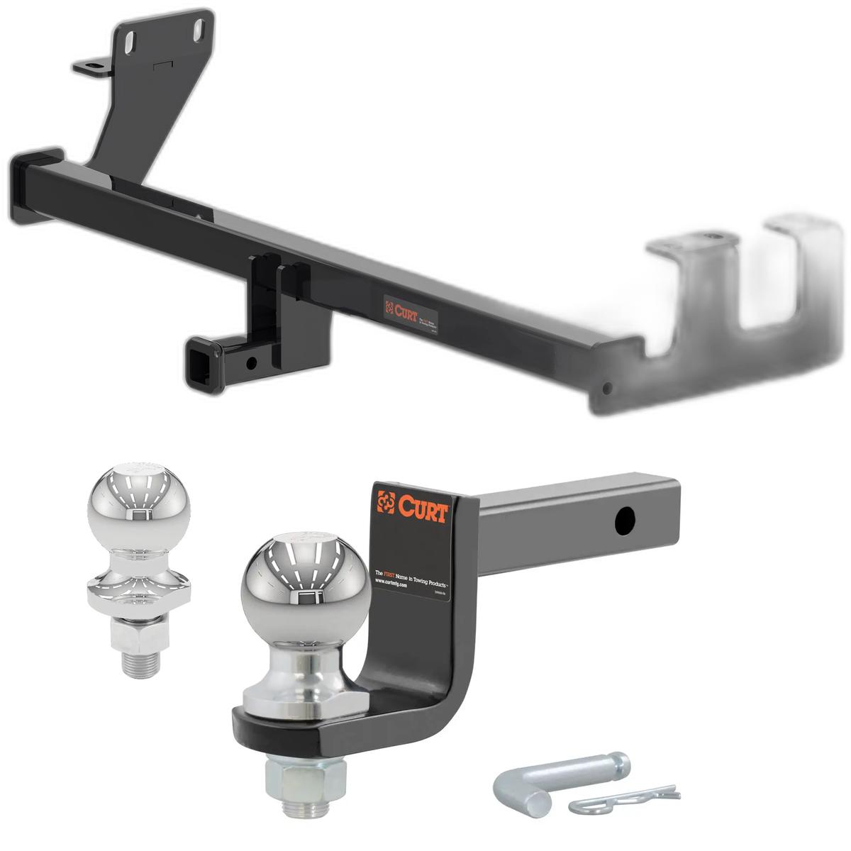 2018-2022 Ford EcoSport All Class 2 Trailer Hitch, 1-1/4" Receiver + 2" Ball + 1-7/8" Ball Kit thumbnail 0