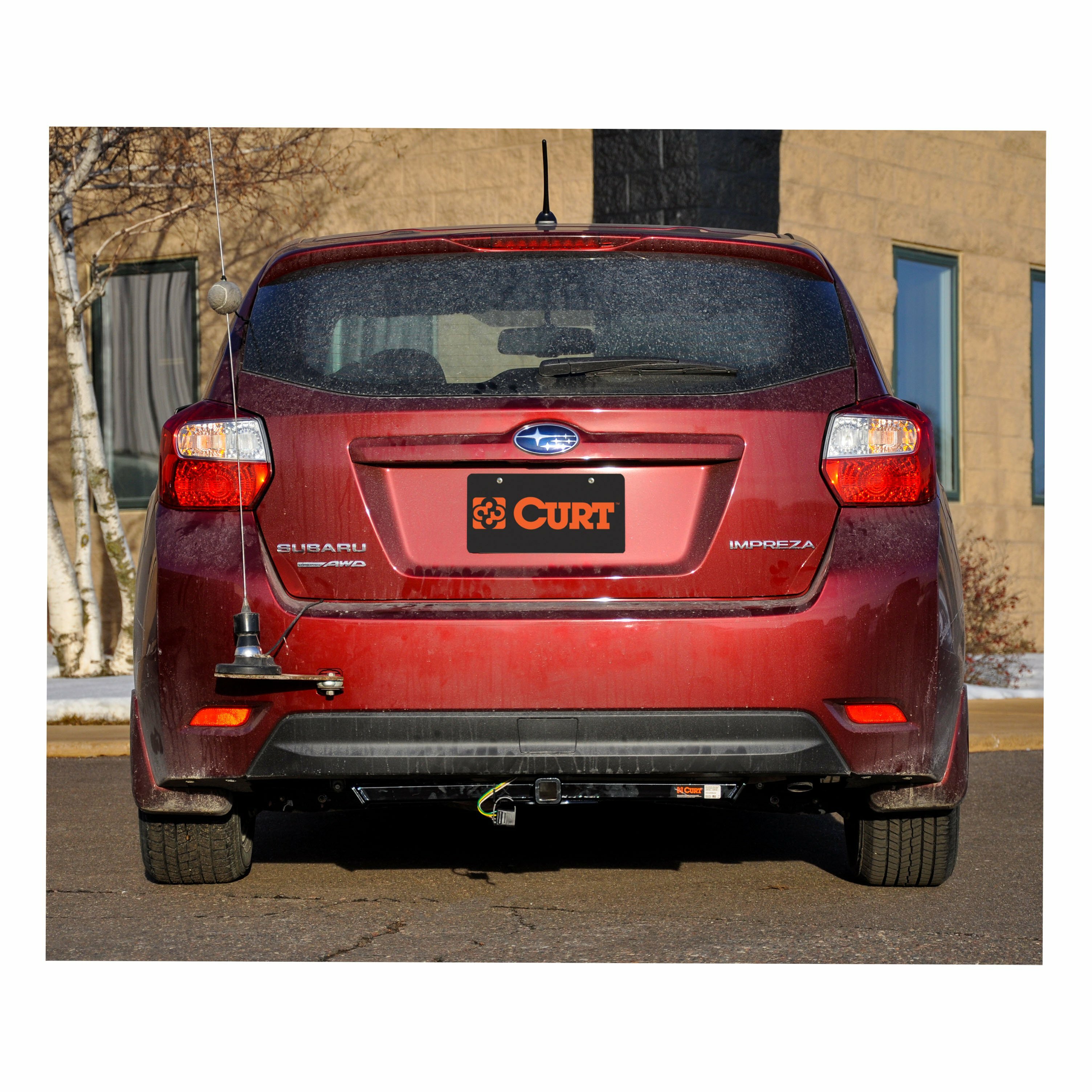2012-2016 Subaru Impreza Hatchback, excluding WRX and WRX STi Class 1 Trailer Hitch, 1-1/4" Receiver + 2" Ball + 1-7/8" Ball Kit thumbnail 3