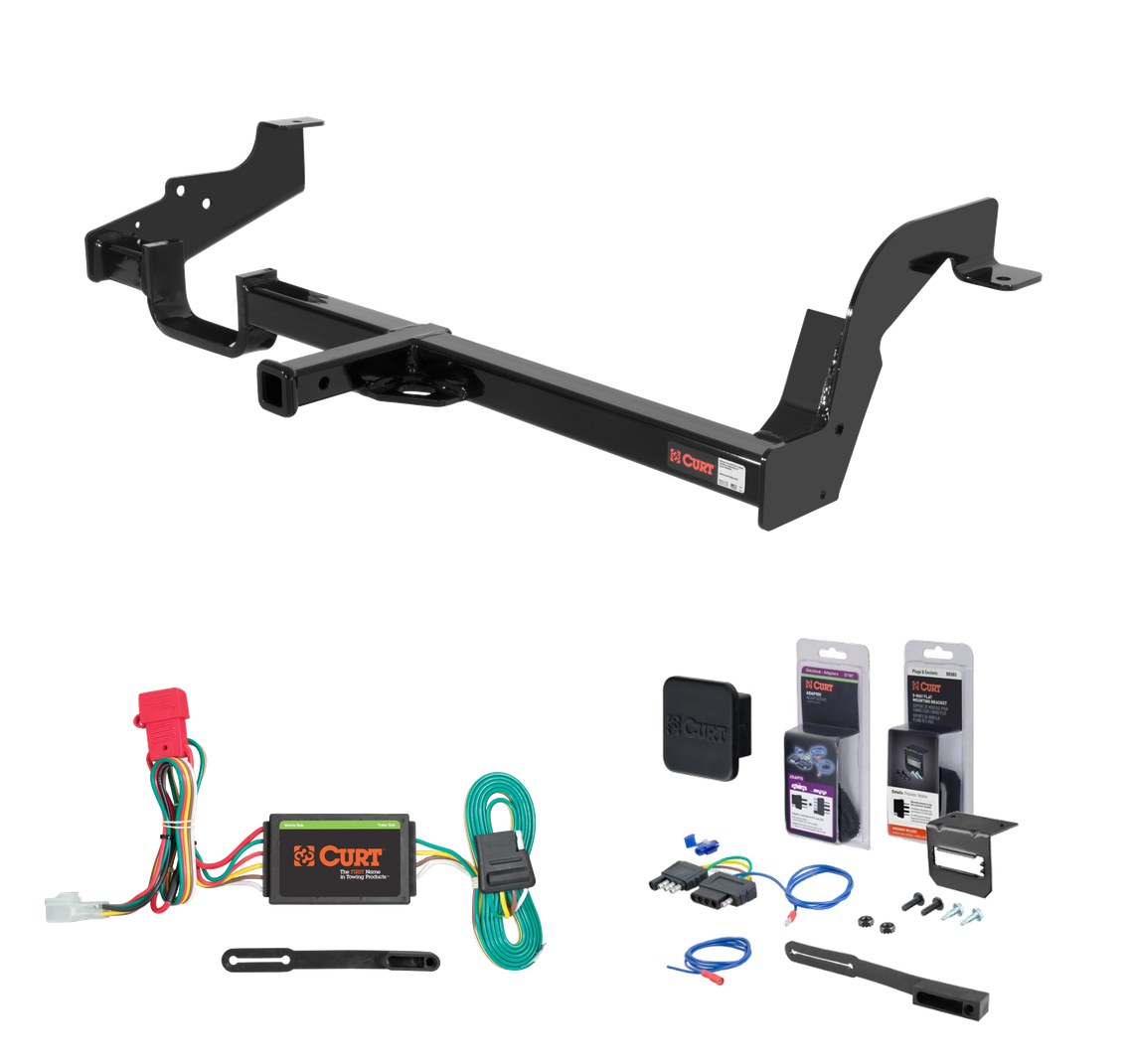 1996 - 1999 Subaru Legacy Wagon Curt 1-1/4" Class 2 Trailer Tow Hitch + 5-Flat Wiring Kit Tow Boat/Utility Trailer with Surge Brakes 12270 thumbnail 0