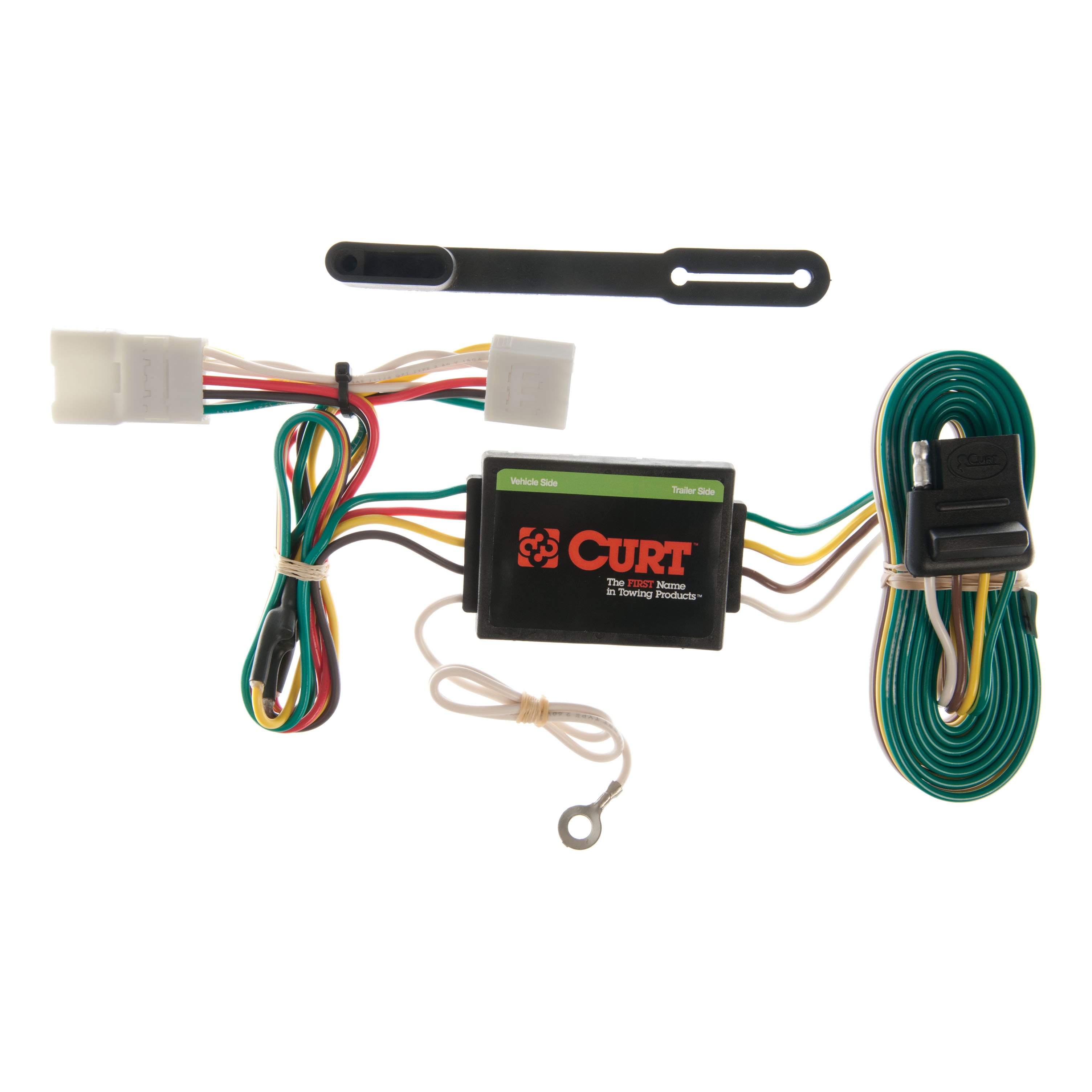 1997 - 2001 Jeep Cherokee Curt 2" Class 3 Trailer Tow Hitch + 5-Flat Wiring Kit Tow Boat/Utility Trailer with Surge Brakes 13084 thumbnail 1