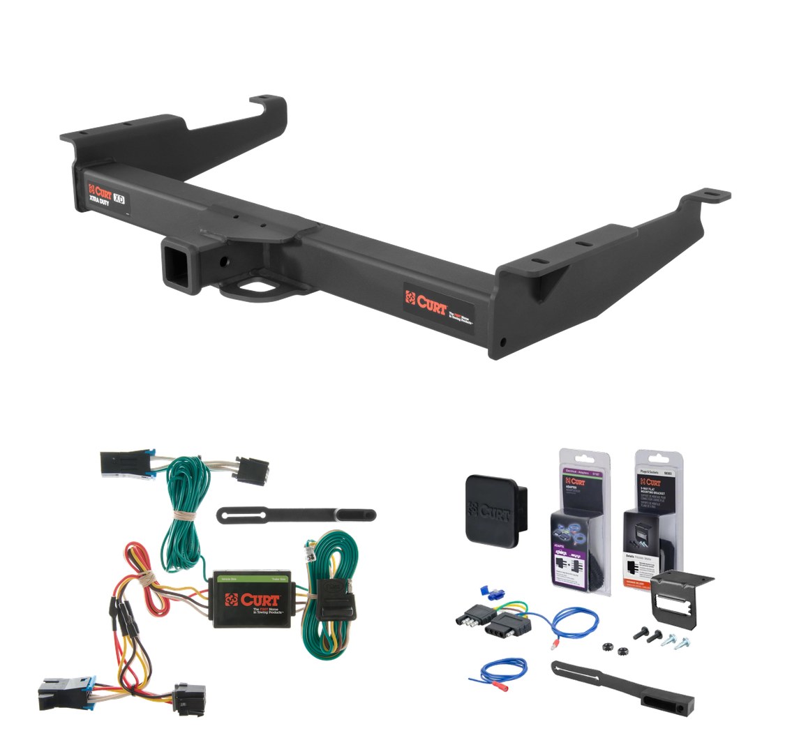 1996 - 1999 GMC Savana 2500 Curt 2" Class 5 Trailer Tow Hitch + 5-Flat Wiring Kit Tow Boat/Utility Trailer with Surge Brakes 15320 thumbnail 0