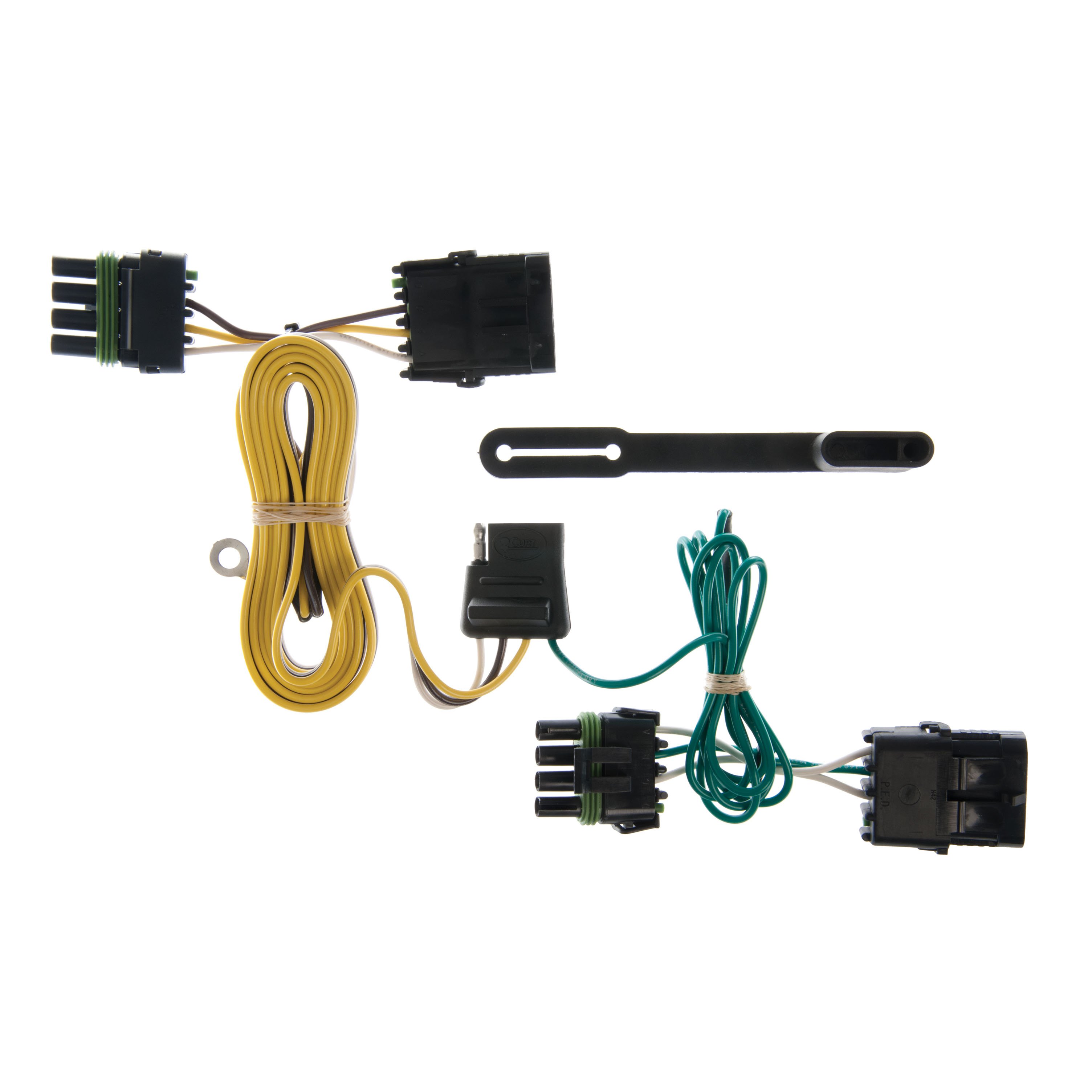 1991 - 1995 Jeep Wrangler YJ, excluding Renegade Curt 2" Class 3 Trailer Tow Hitch + 5-Flat Wiring Kit Tow Boat/Utility Trailer with Surge Brakes 13657 thumbnail 1